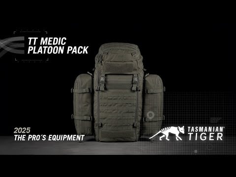 Tasmanian Tiger Medic Platoon Pack mentős hátizsák 57 l - Olive