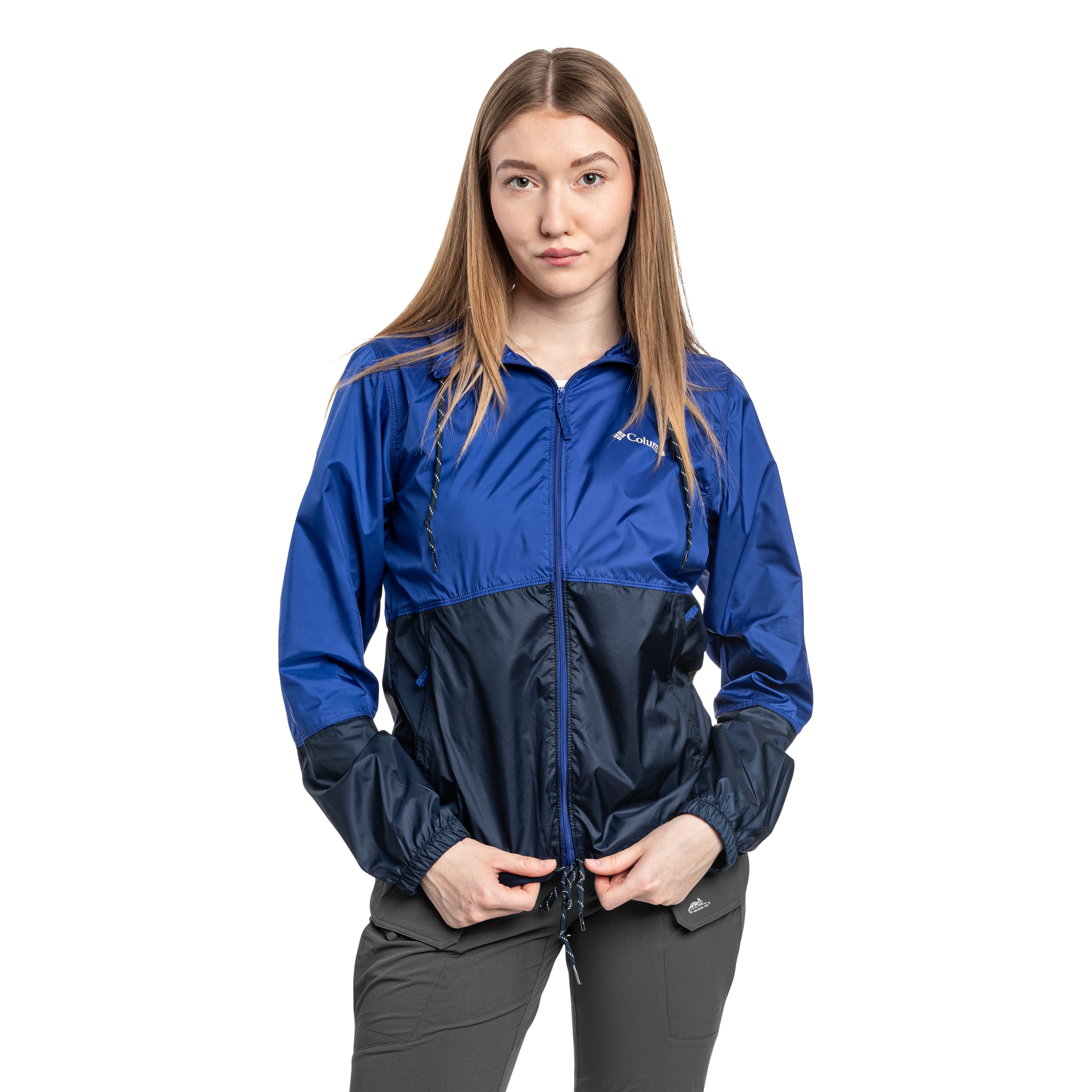Columbia Flash Forward II Hooded Windbreaker női kabát - Clematis Blue/Collegiate Navy