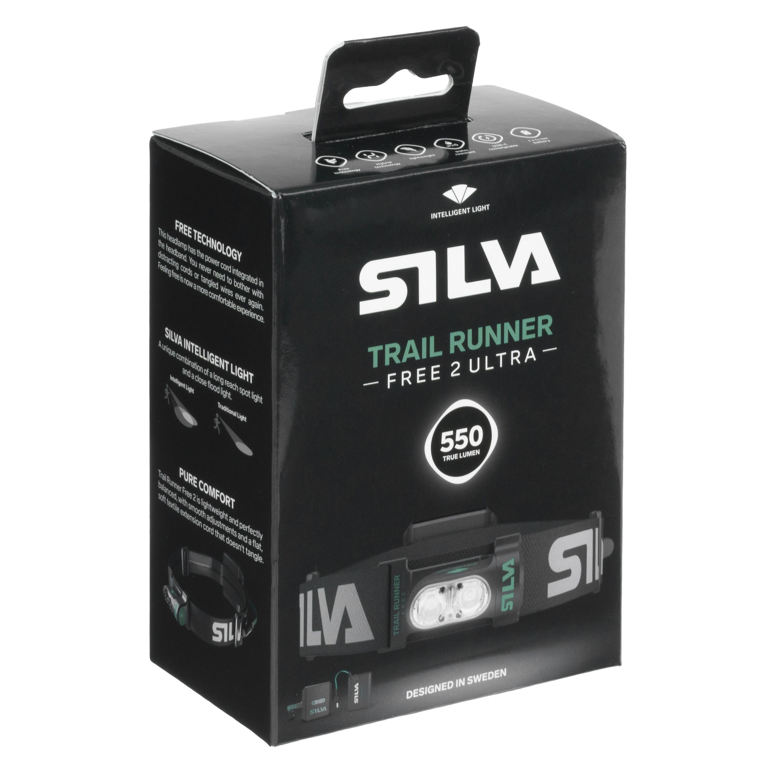 Silva Trail Runner Free 2 Ultra fejlámpa - 550 lumen