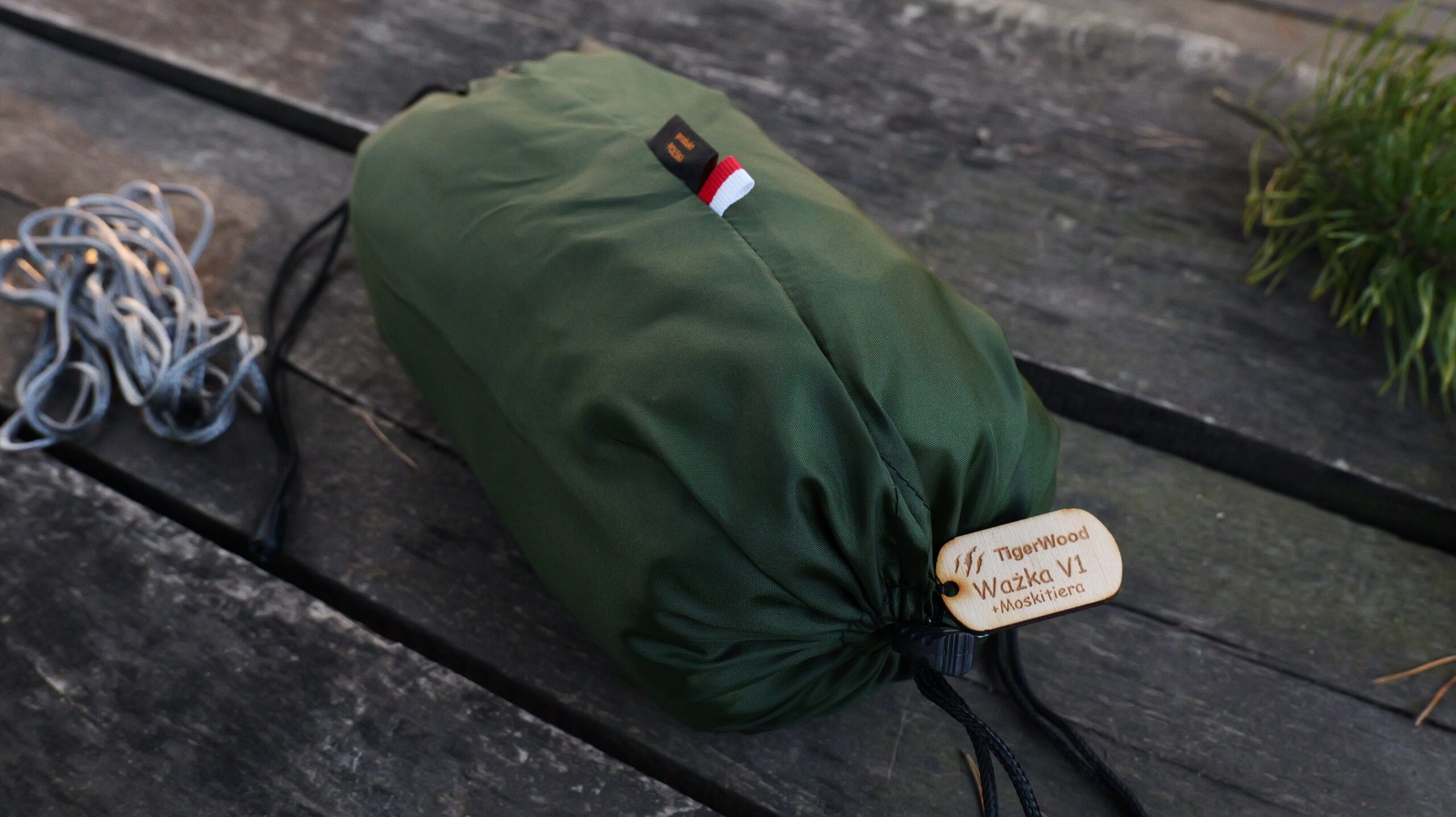 TigerWood Szitakötő V1 Double Zip függőágy szúnyoghálóval - Green