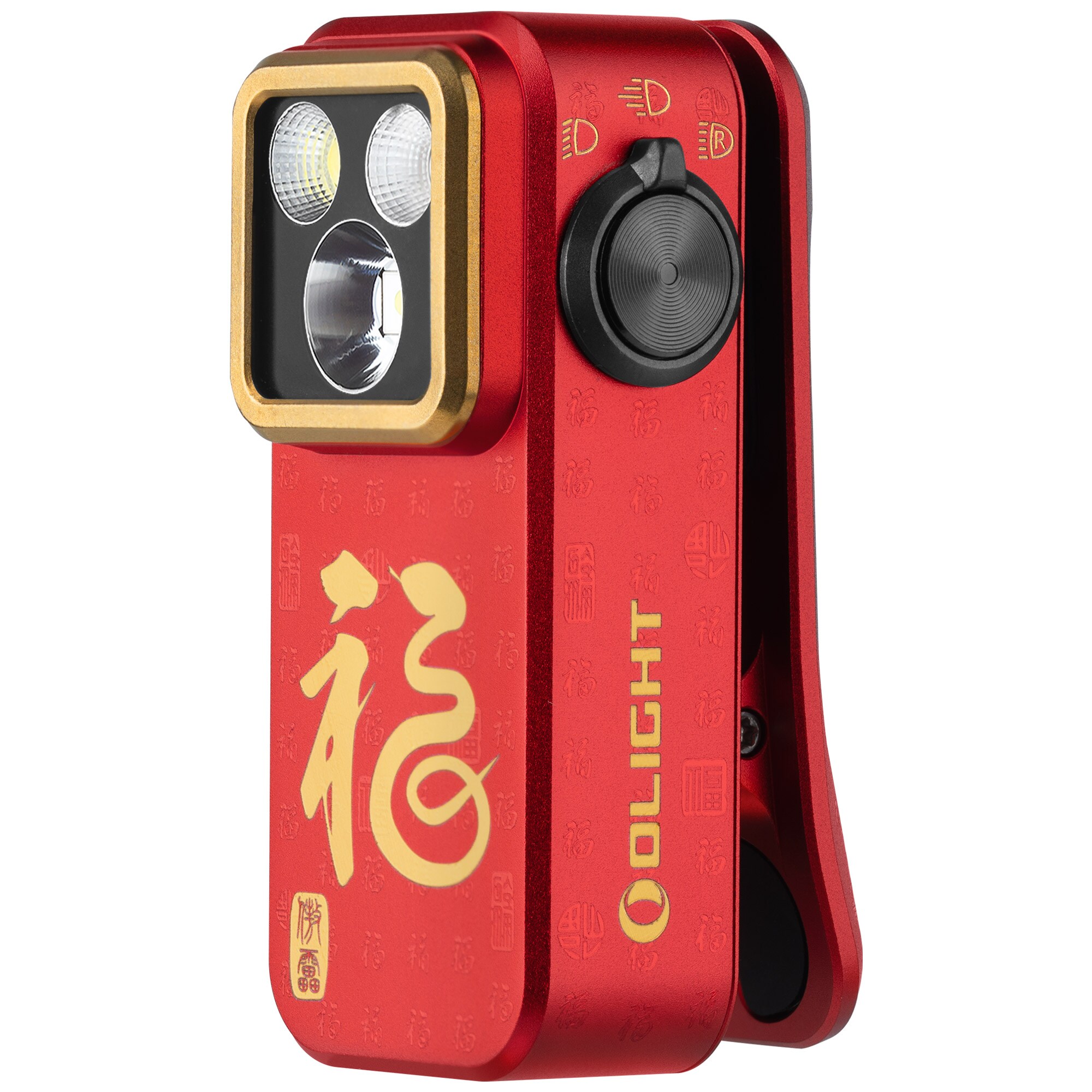 Olight Oclip Pro újratölthető zseblámpa Fortune Snake Special Edition - 500 lumen