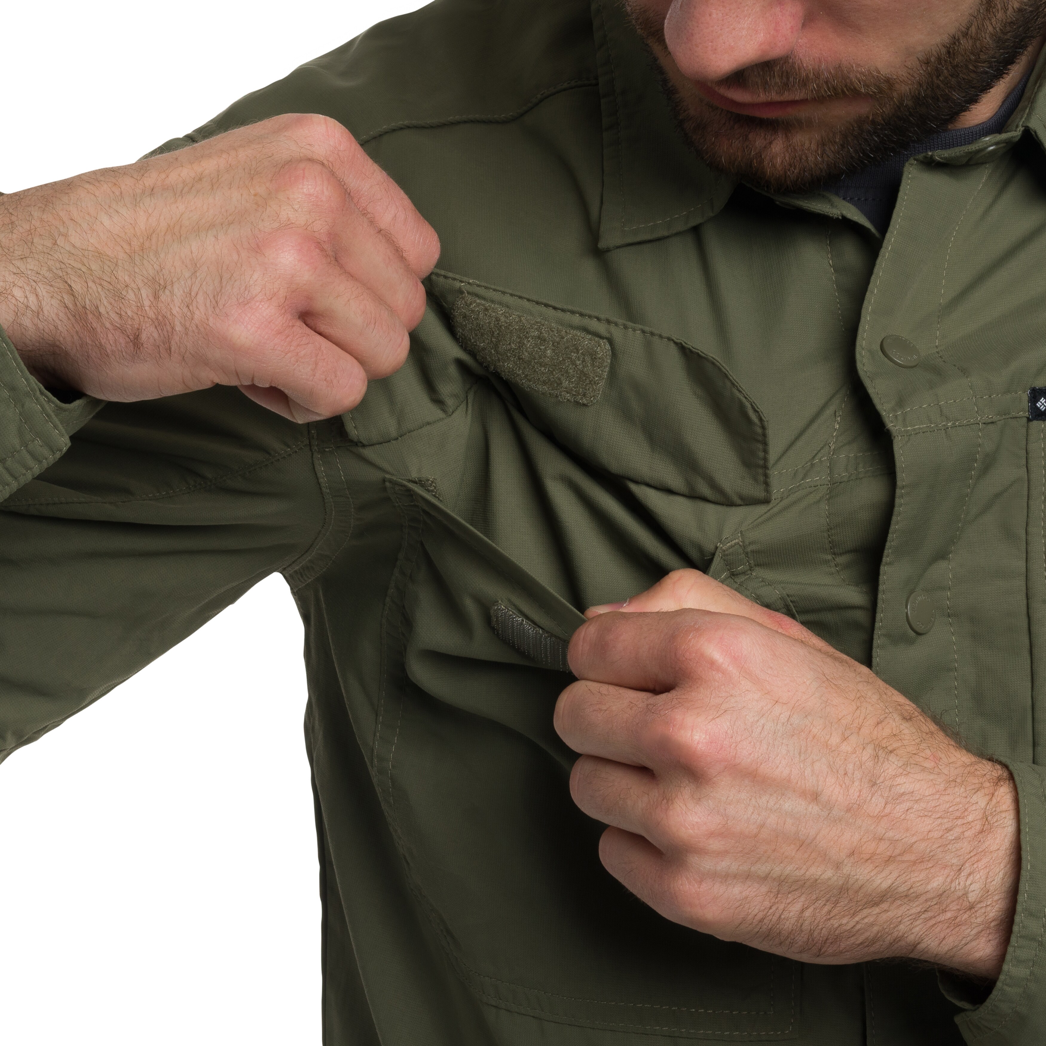 Columbia Skien Valley Long Sleeve Insect Shield ing - Stone Green