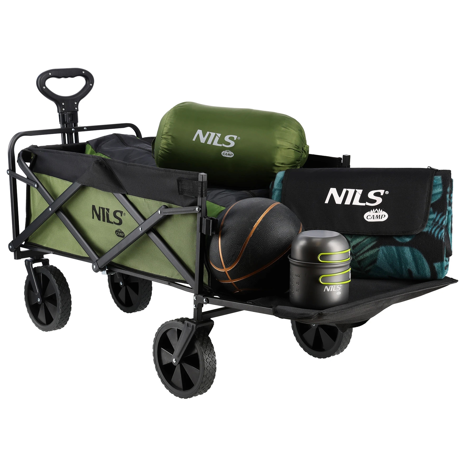 Nils Camp NC2602 szállítókocsi 150L - Zöld
