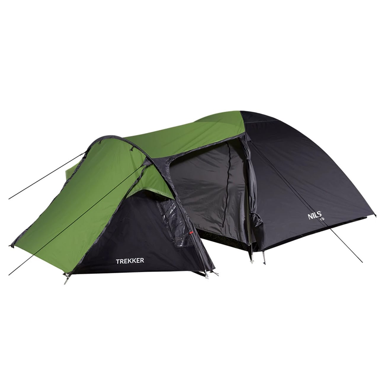 Nils Camp Trekker NC6012 - 4 személyes sátor- Fekete-Zöld