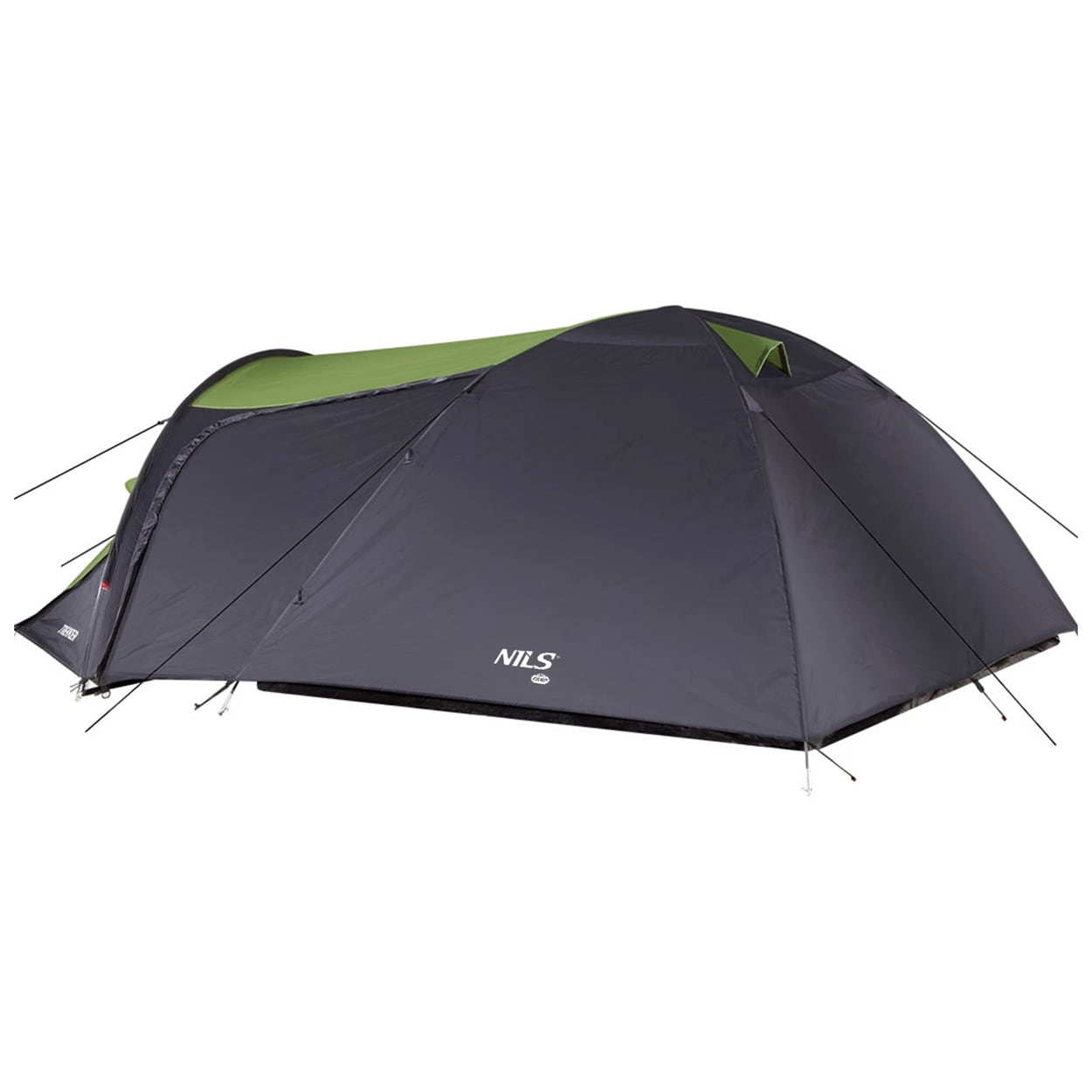 Nils Camp Trekker NC6012 - 4 személyes sátor- Fekete-Zöld