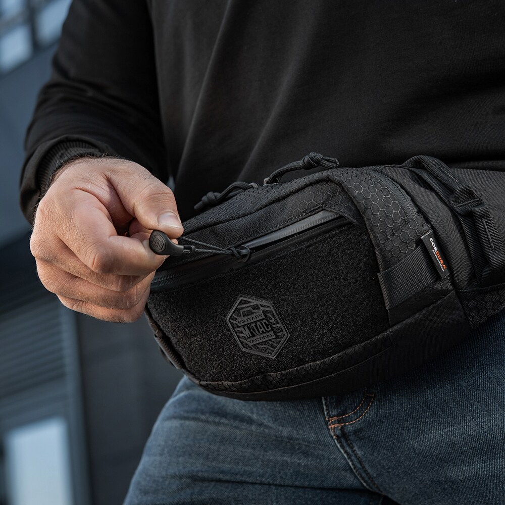 M-Tac Tactical Waist Bag Hex övtáska - Black