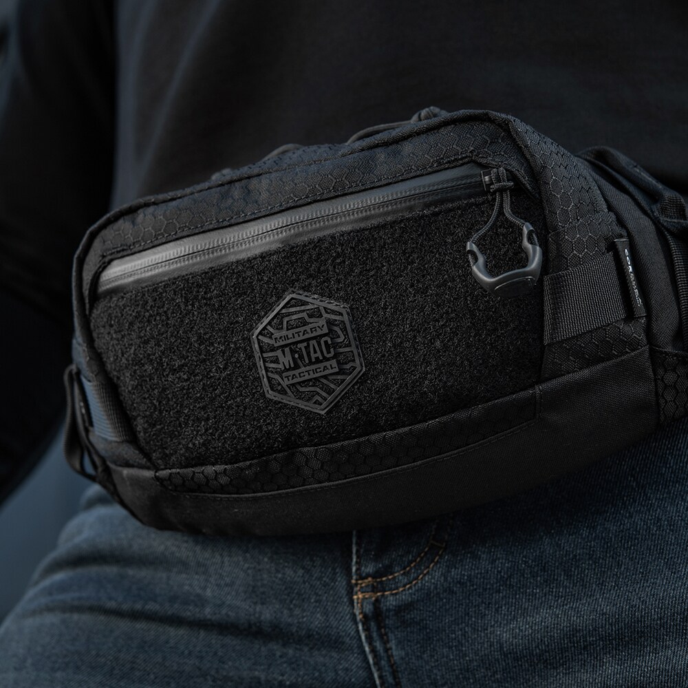 M-Tac Tactical Waist Bag Hex övtáska - Black