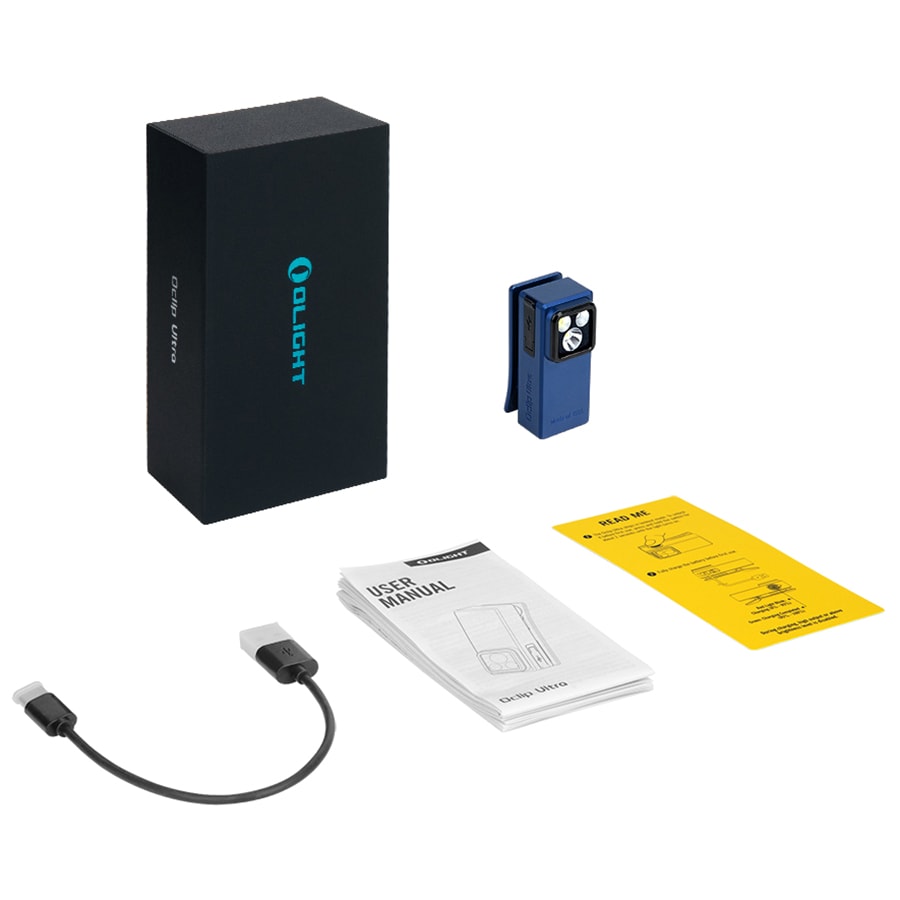 Olight Oclip Ultra újratölthető zseblámpa Navy Blue - 530 lumen