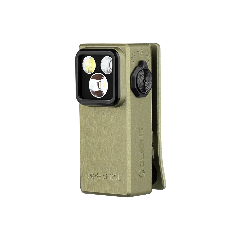 Olight Oclip Ultra újratölthető zseblámpa Olive Green - 530 lumen