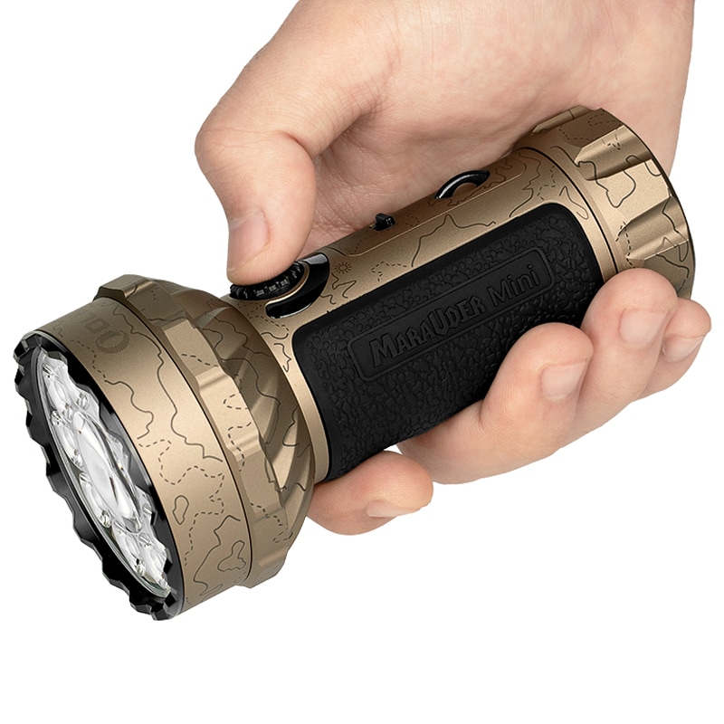 Olight Marauder Mini újratölthető zseblámpa Desert Terrain - 7000 lumen, hatótávolság 600 m