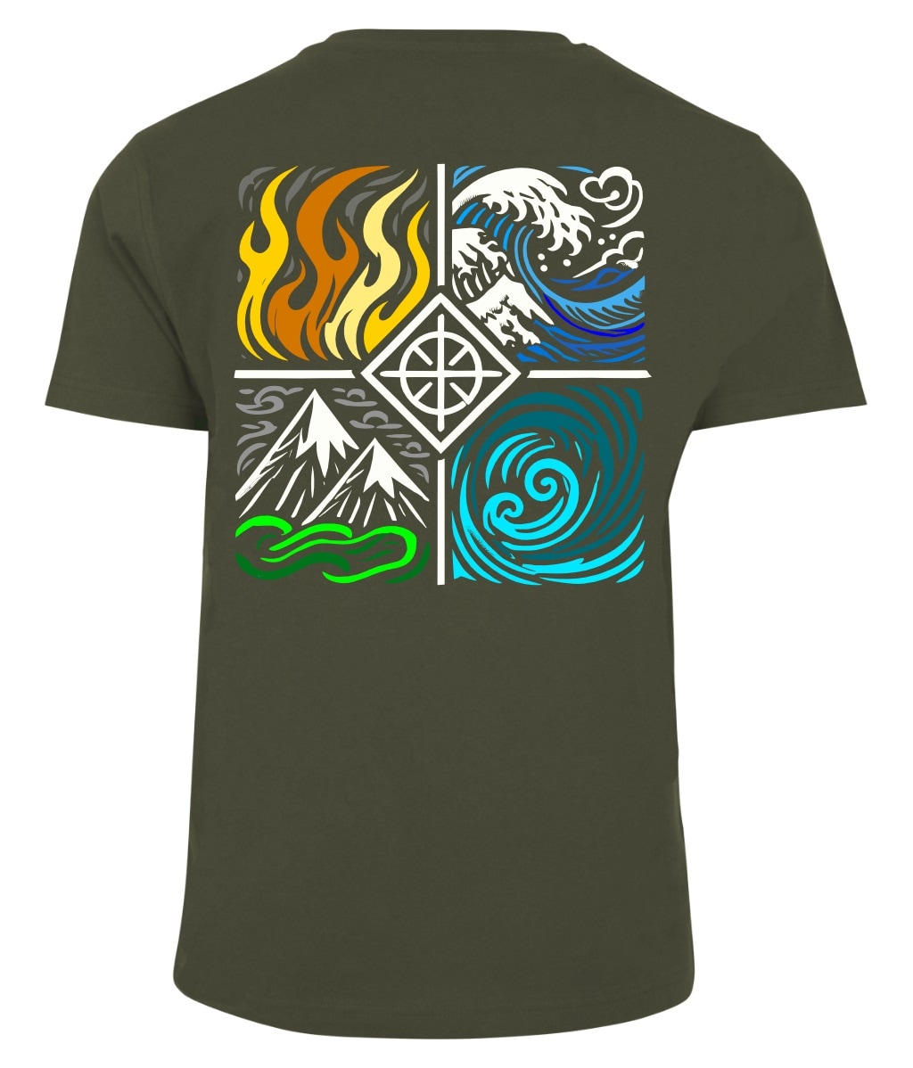 Voyovnik Four Elements T-shirt póló - Olive
