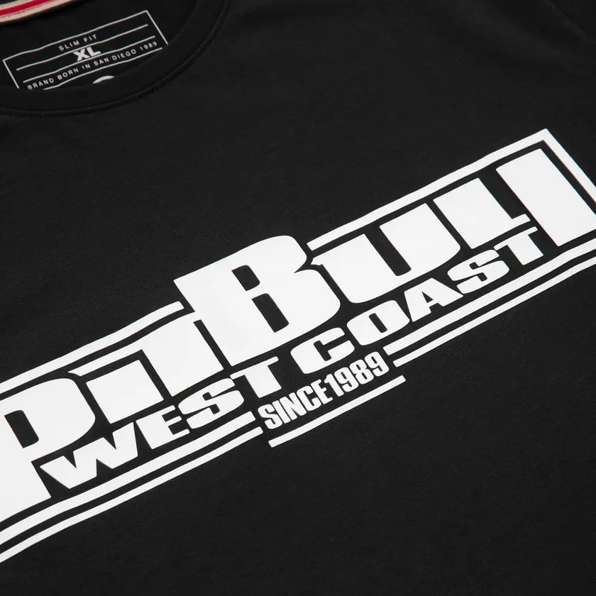 Pitbull Slim Fit Classic Boxing T-shirt póló - Black