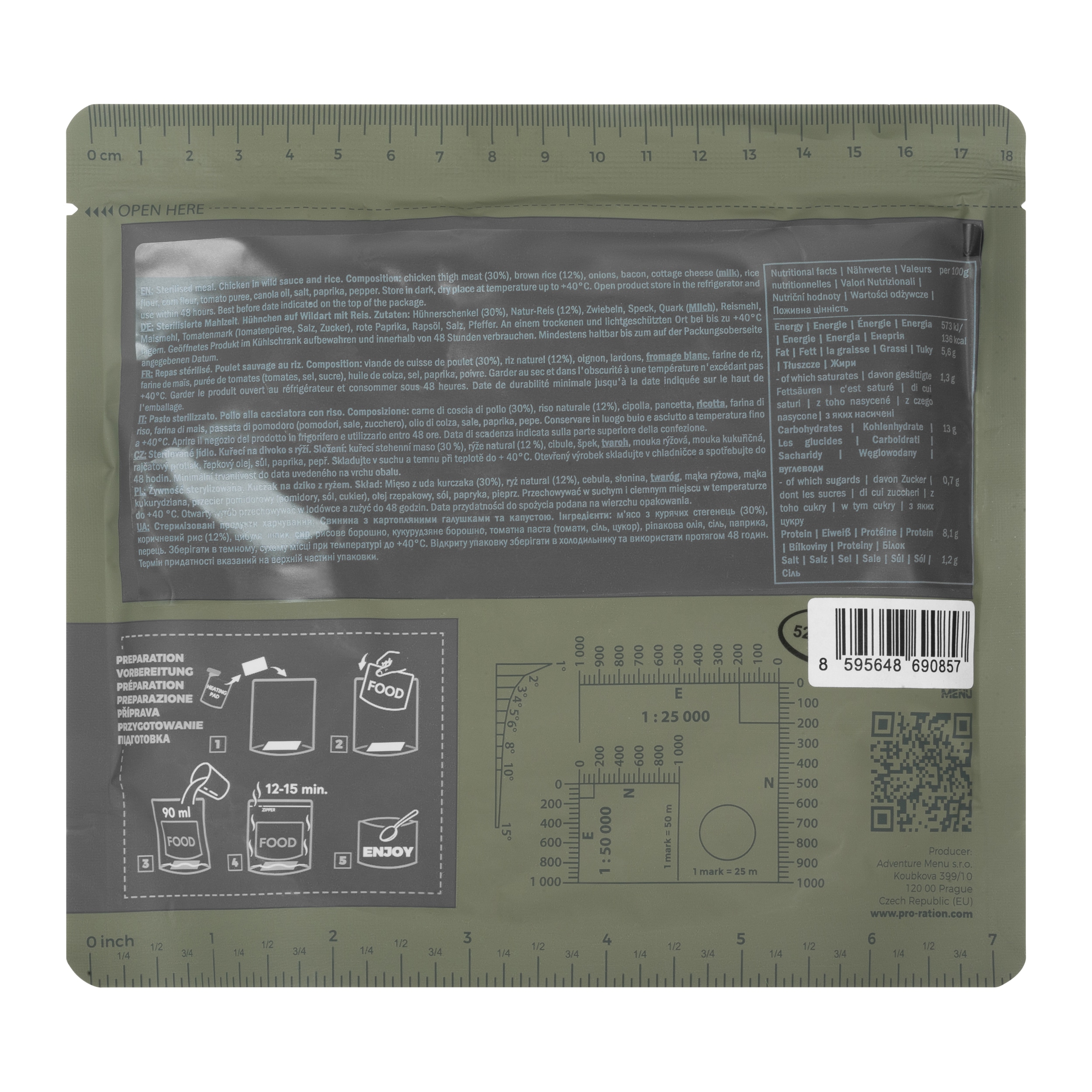 Pro Ration készétel Vadcsirke rizzsel - 400 g