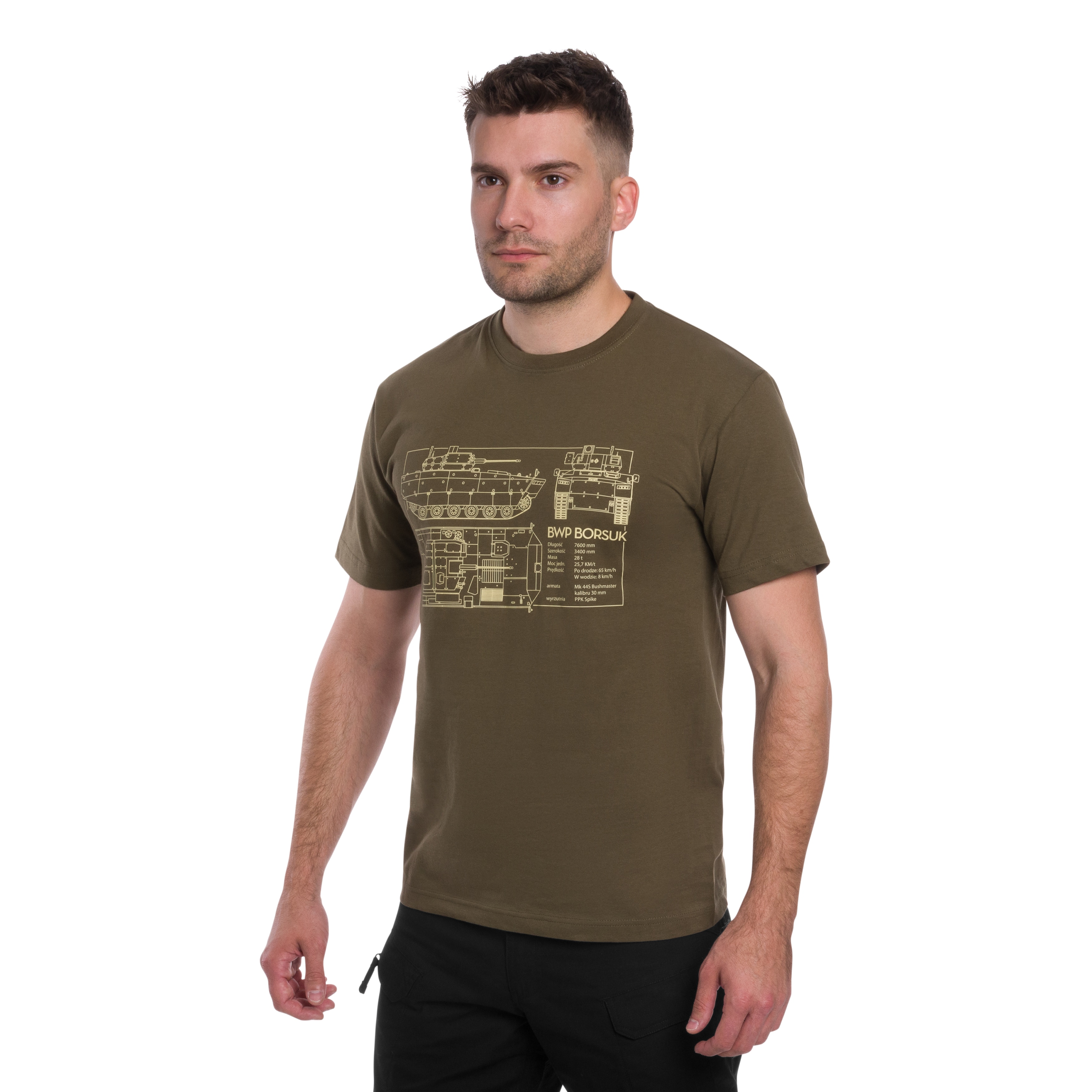 Borsuk T-shirt póló - Olive