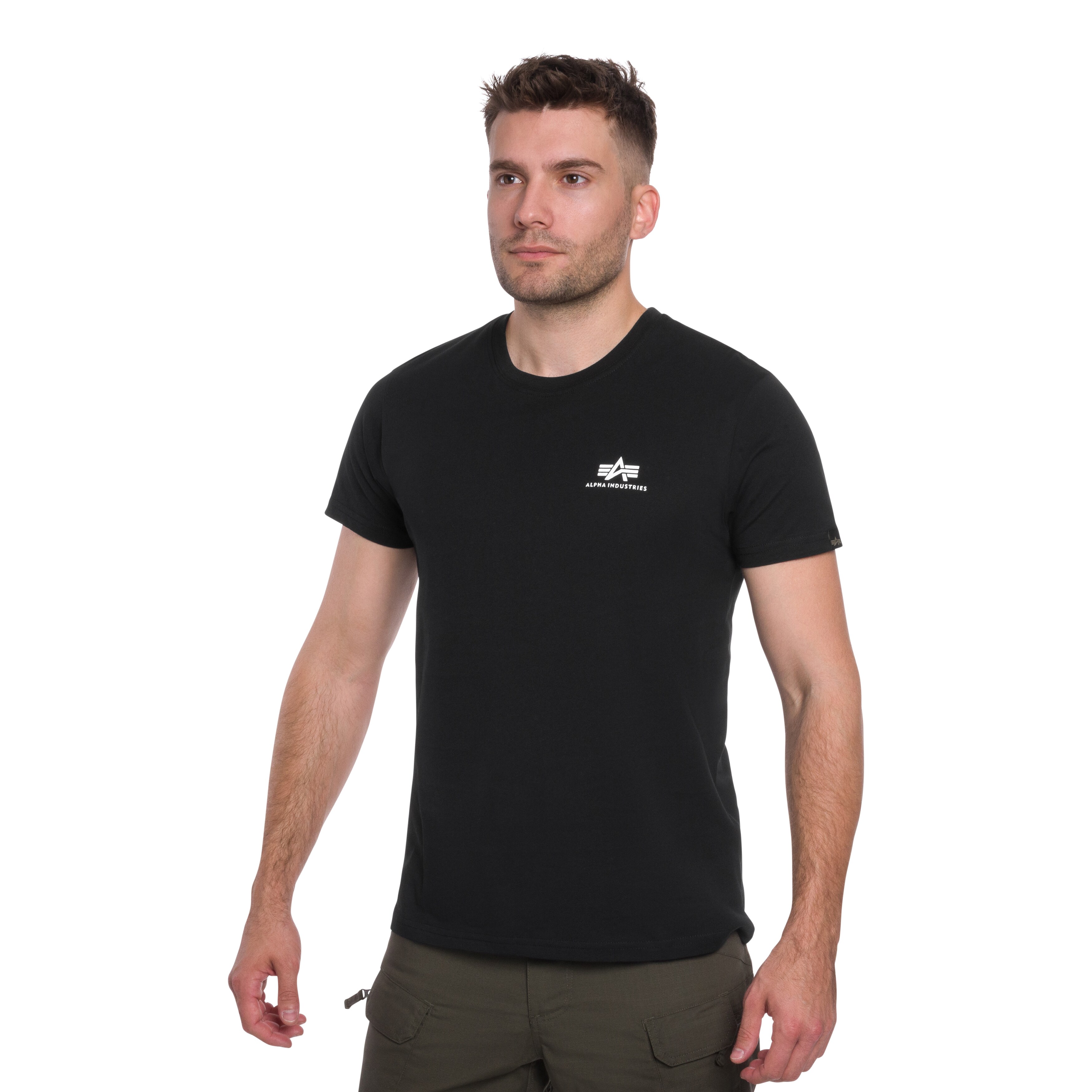 Alpha Industries Backprint T-shirt póló - Black