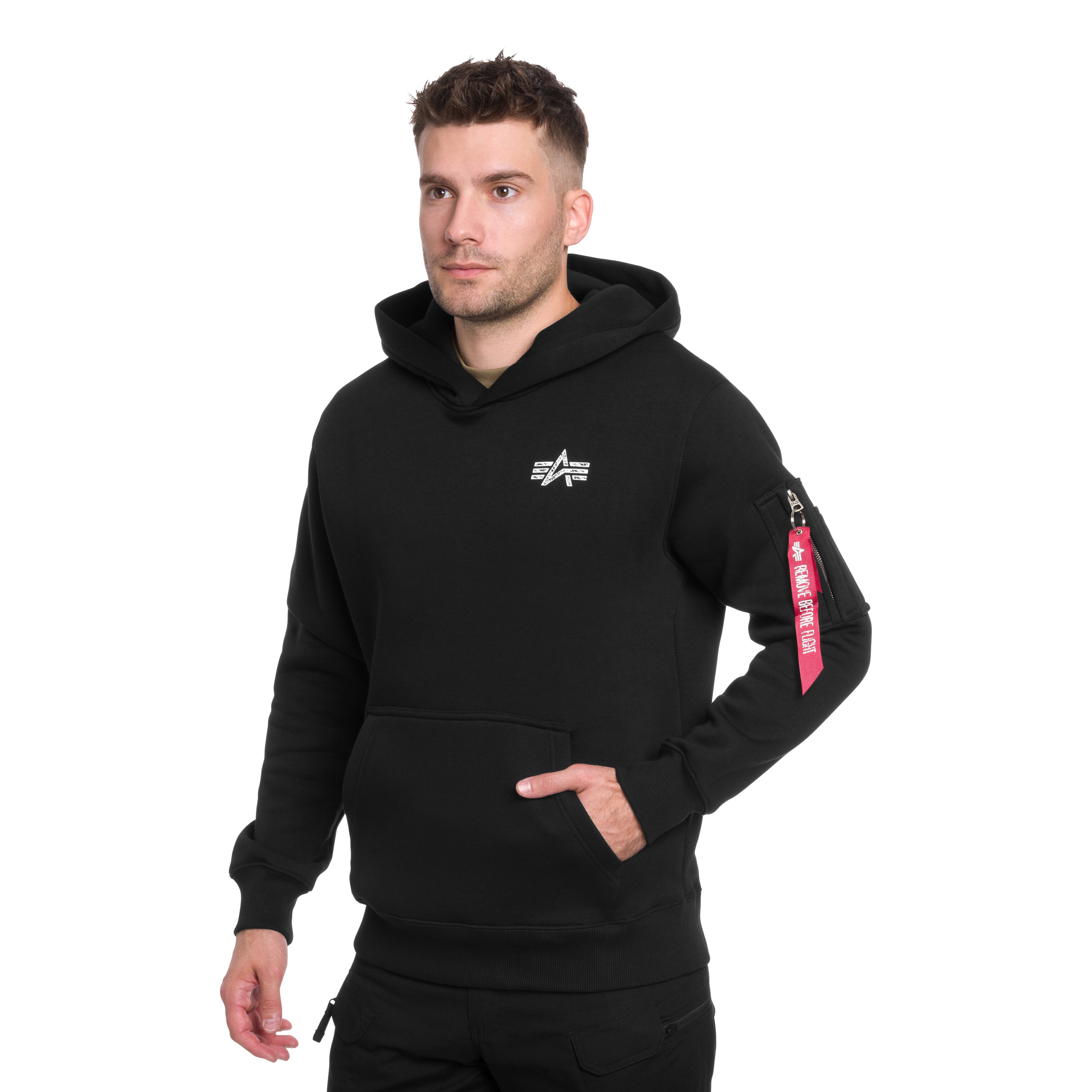 Alpha Industries Signature Back Print pulóver - Black