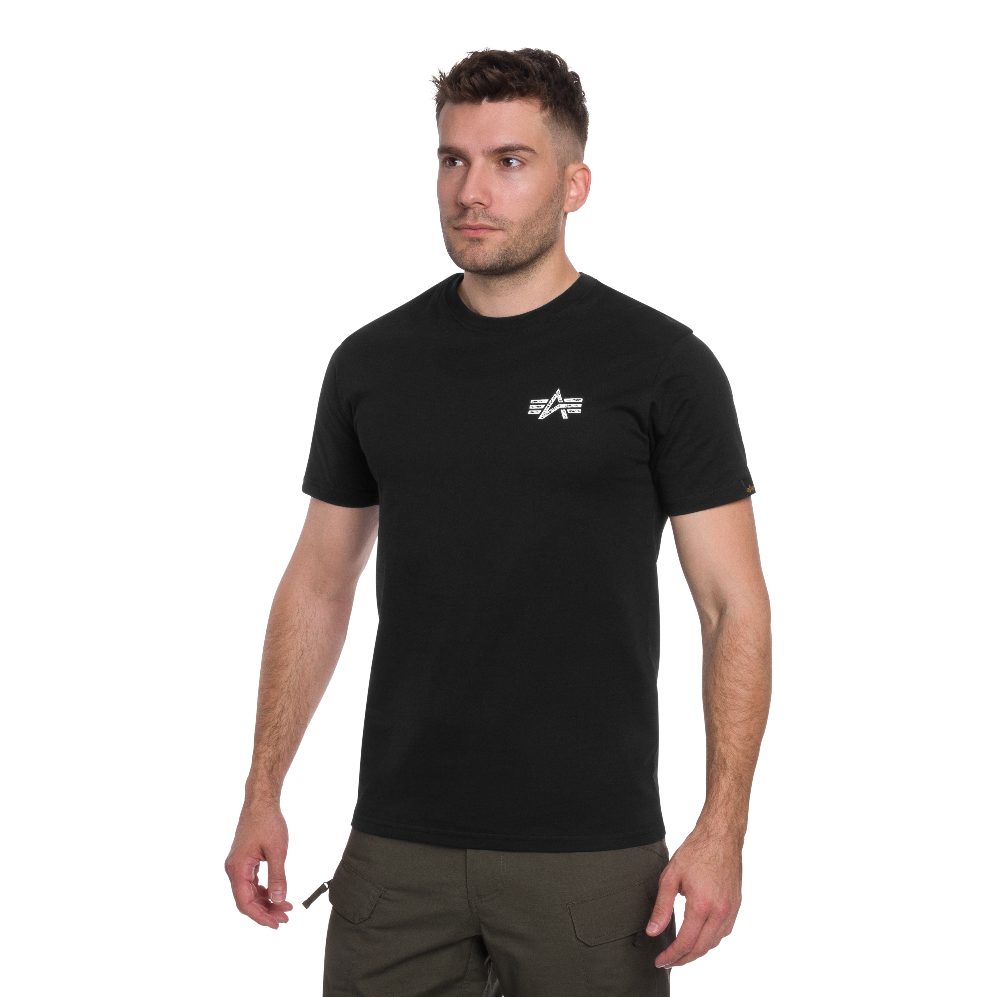 Alpha Industries Signature Back Print T-shirt póló - Black