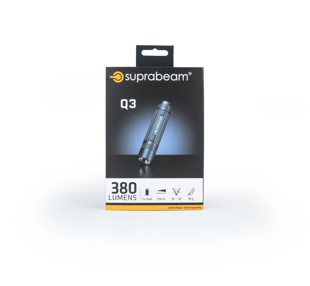 Suprabeam Q3 zseblámpa - 380 Lumen