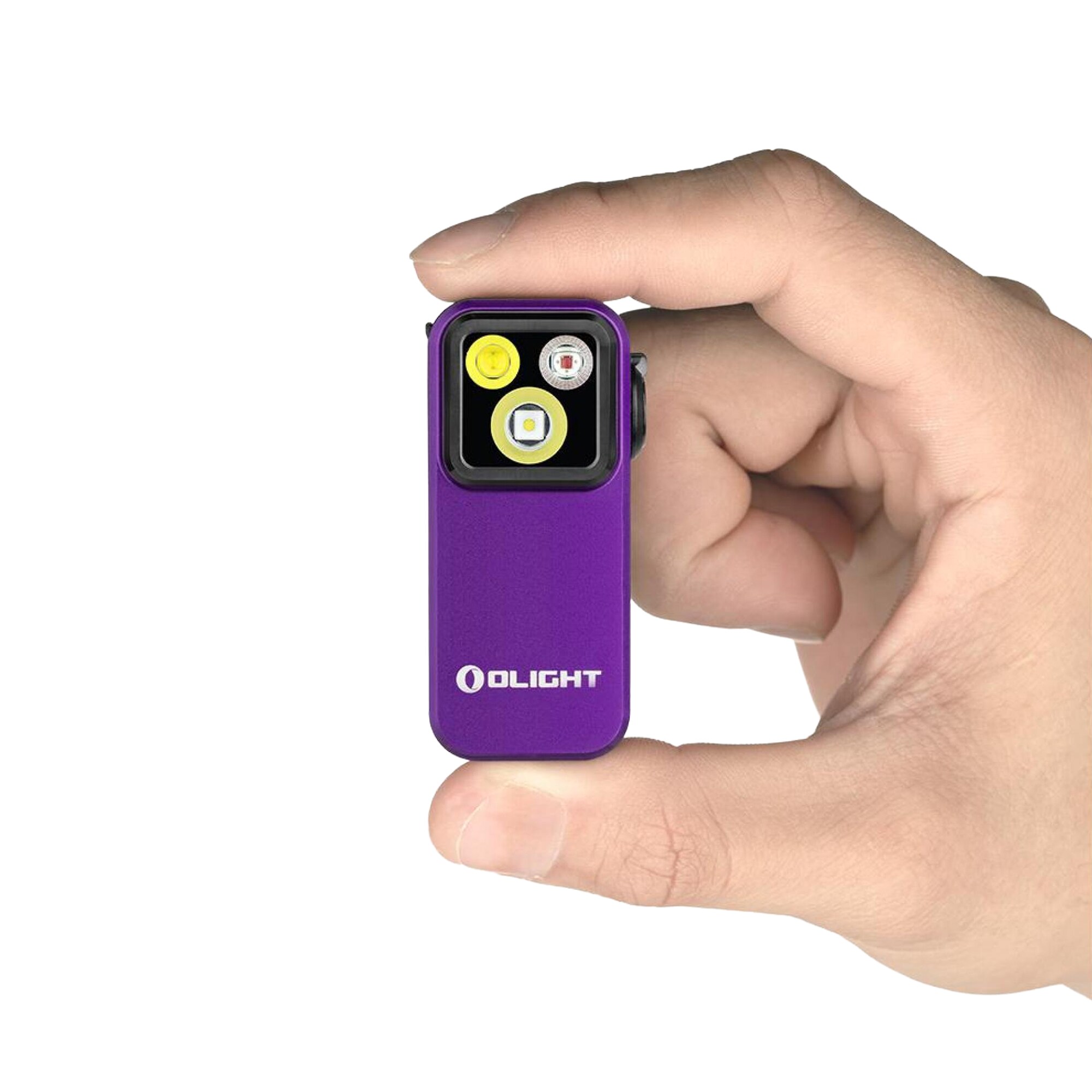 Olight Oclip Pro újratölthető zseblámpa Purple - 500 lumen