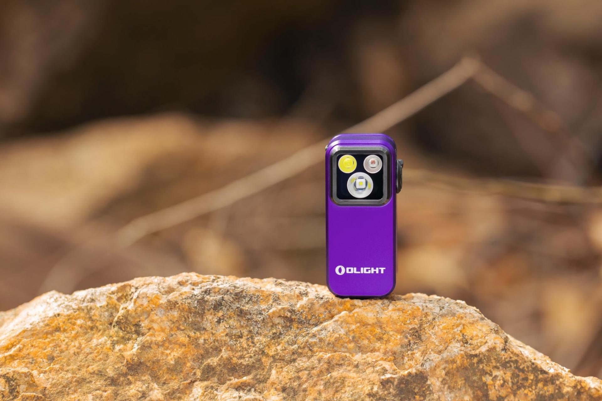 Olight Oclip Pro újratölthető zseblámpa Purple - 500 lumen