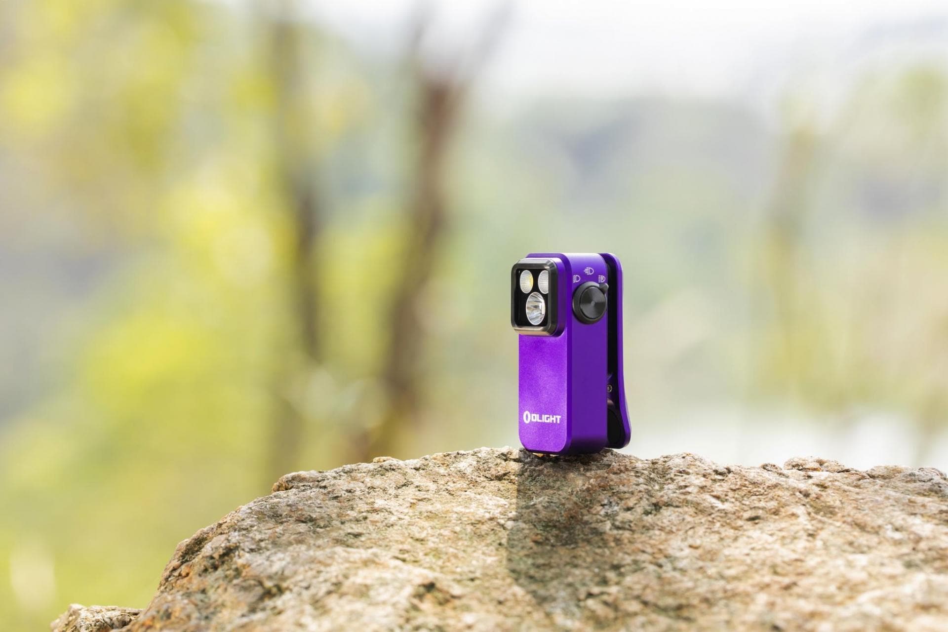 Olight Oclip Pro újratölthető zseblámpa Purple - 500 lumen