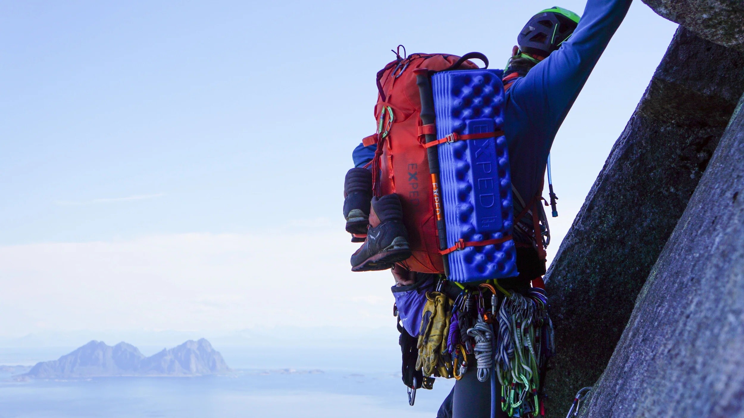 Exped Flex Mat Plus M összecsukható matrac 183 x 52 cm - Blue