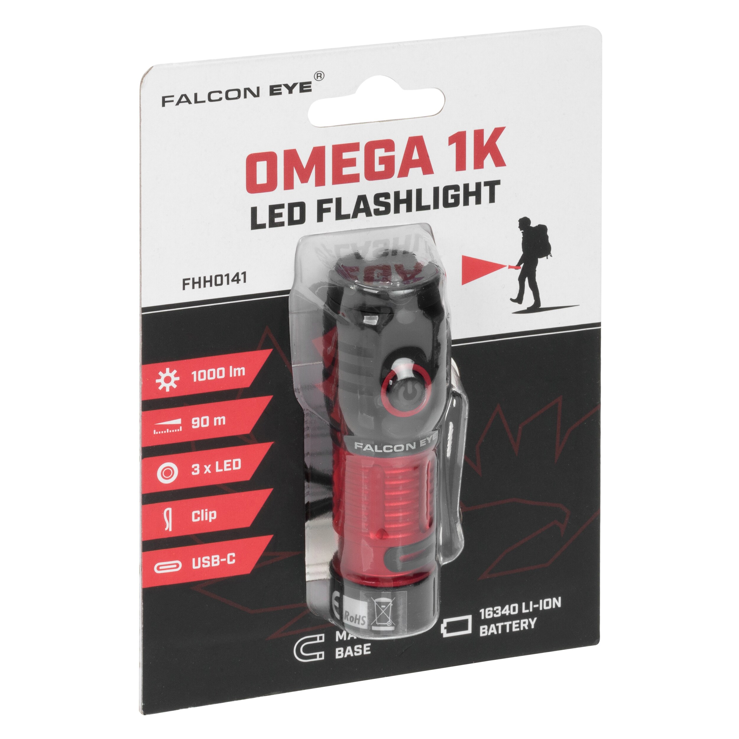 Mactronic Falcon Eye Omega 1K zseblámpa - 1000 lumen