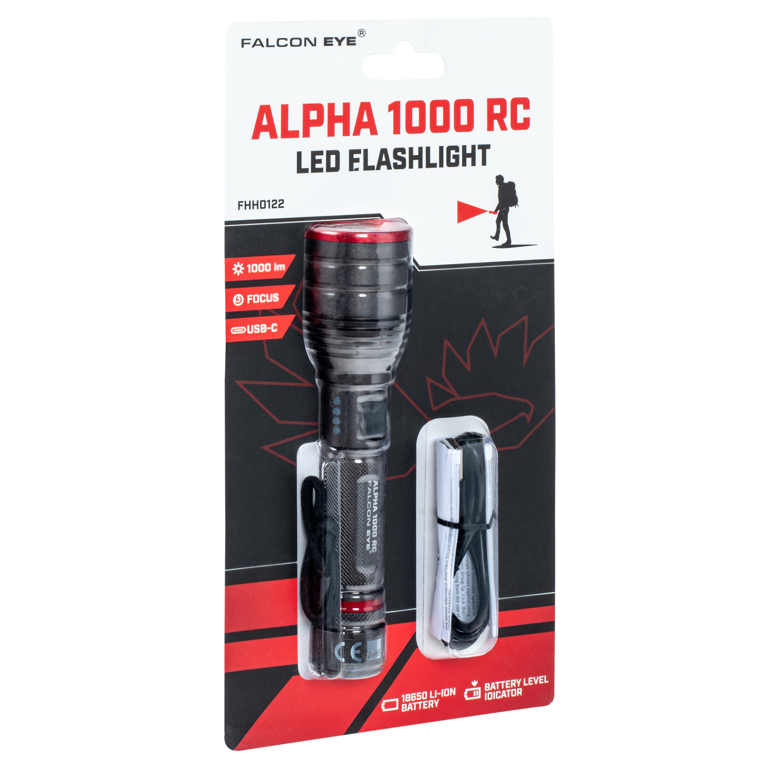 Mactronic Falcon Eye Alpha 1000 RC zseblámpa - 1000 lumen