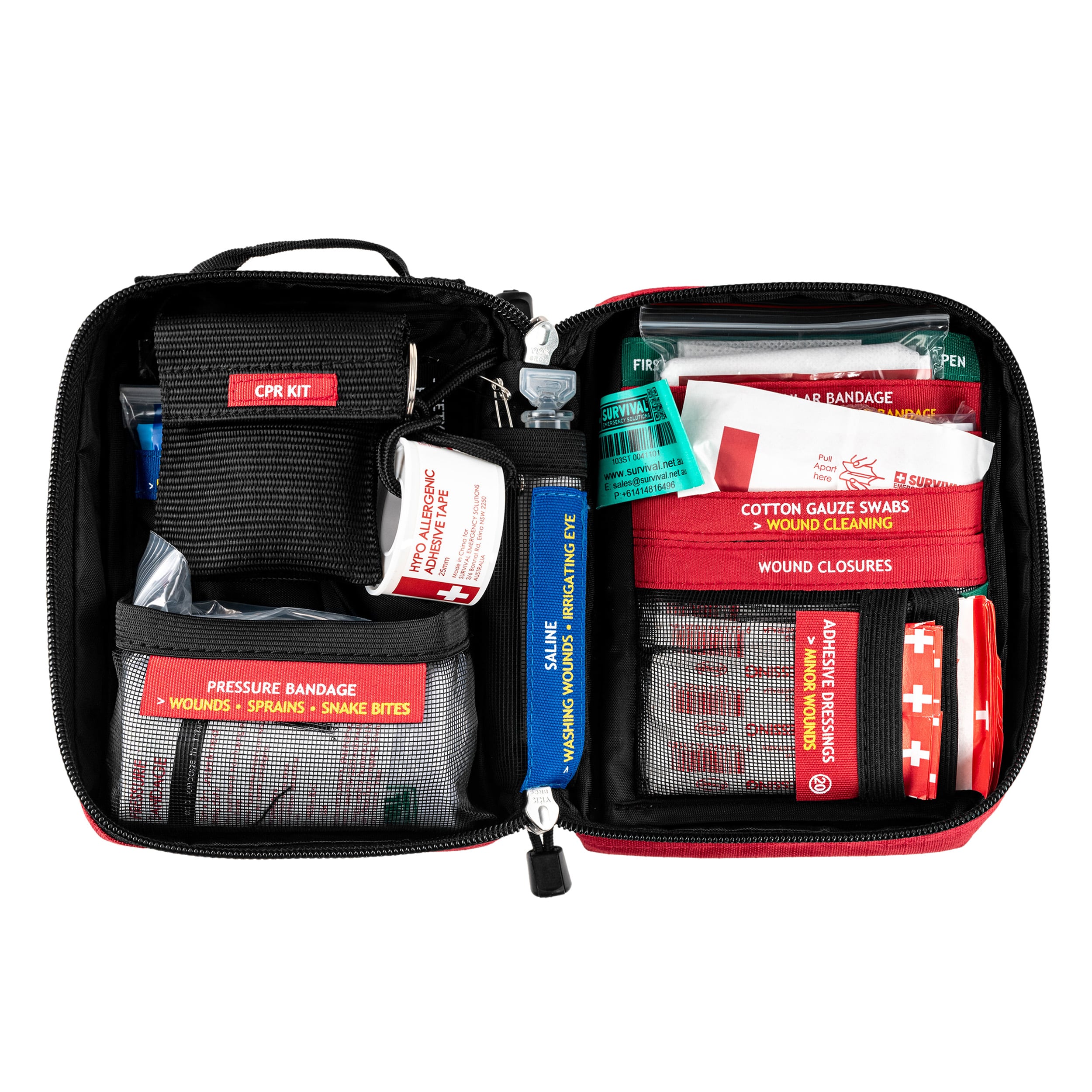 Survival Handy First Aid Kit elsősegély készlet felszereléssel