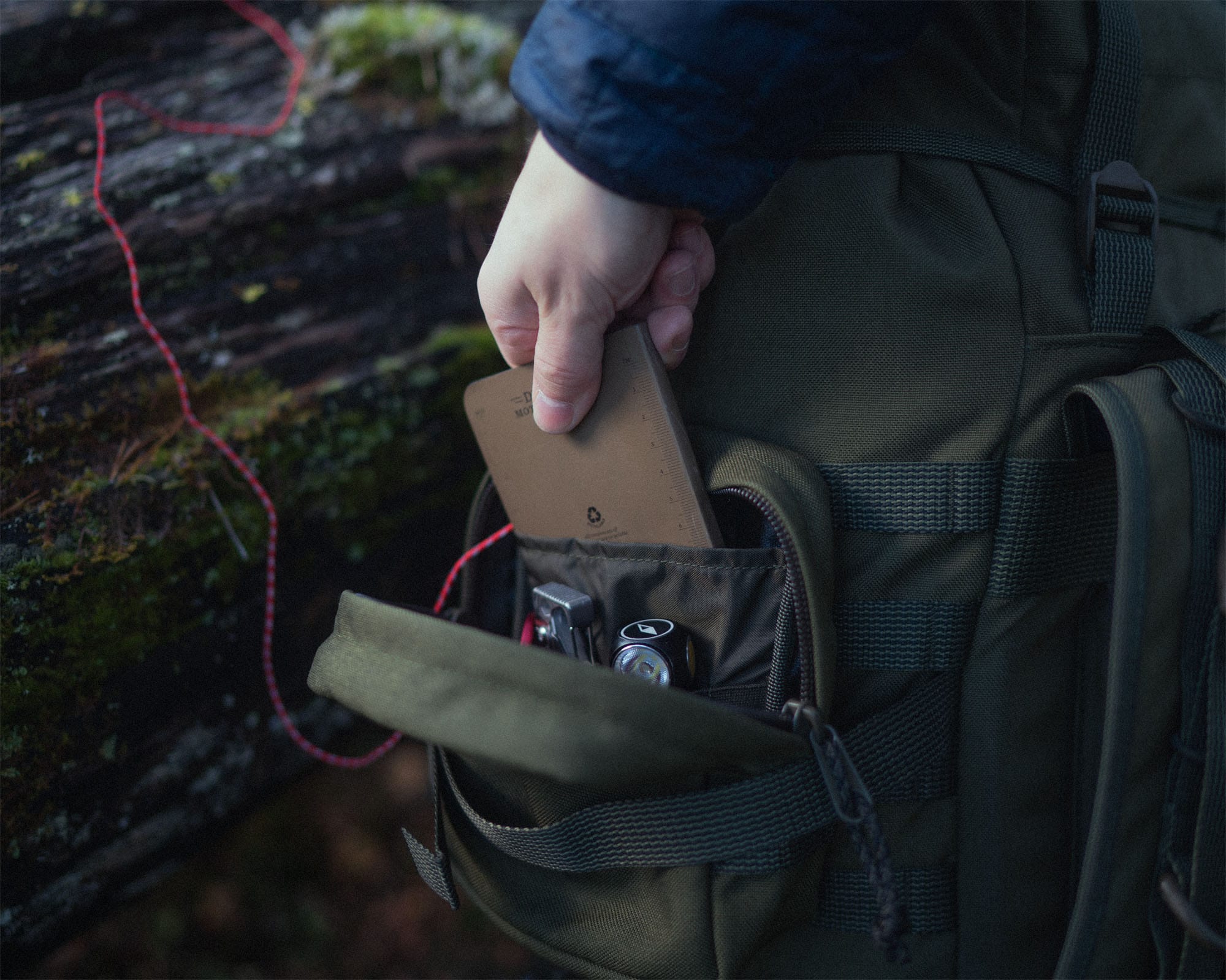 Savotta Zipped GP Pouch 3x3 tárolózseb - Green