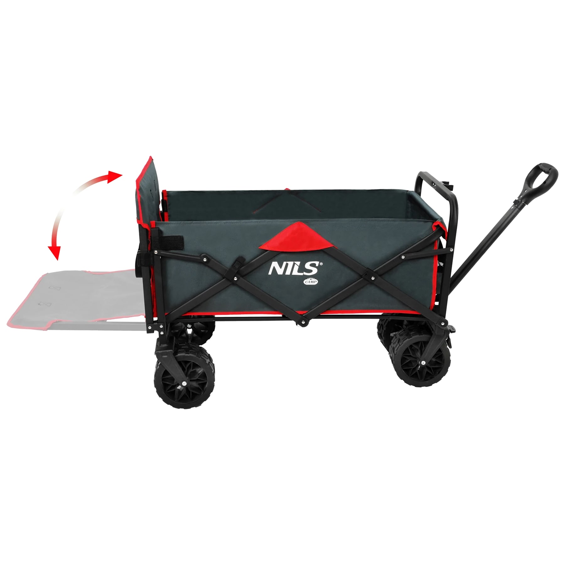 Nils Camp NC2601 szállítókocsi 160L - Antracit szürke