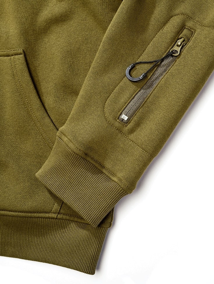 Brandit Tactical Sweat Jacket pulóver - Olive