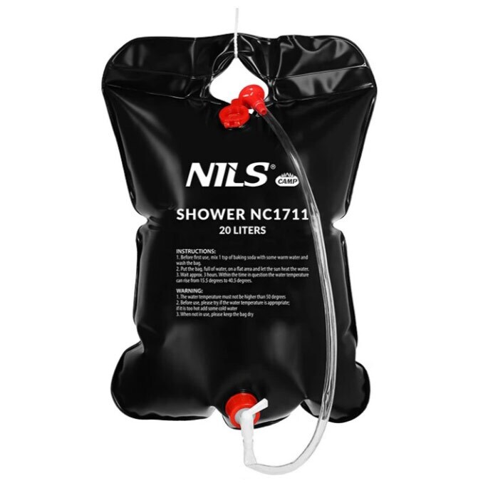 NC3025 XL multifunkcionális kabin + Nils Camp napelemes kempingzuhany 20 l – szett