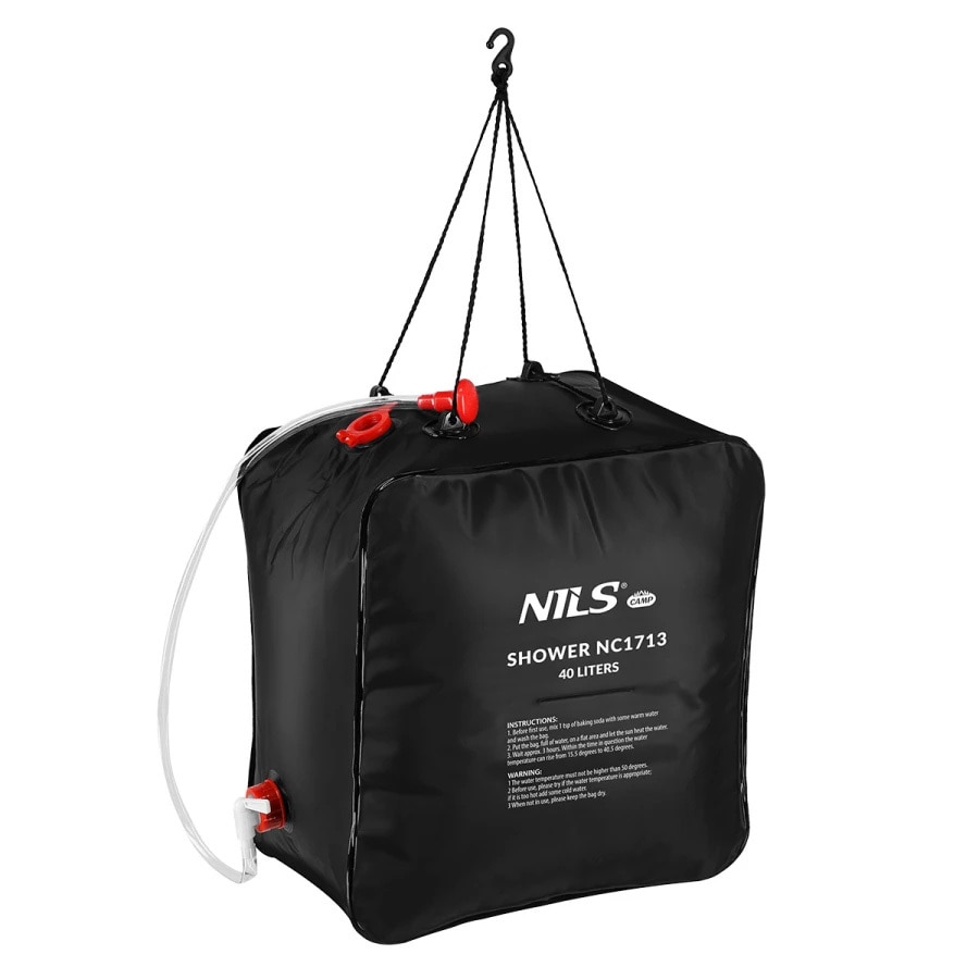 NC3025 XL multifunkcionális kabin + Nils Camp napelemes kempingzuhany 40 l – szett