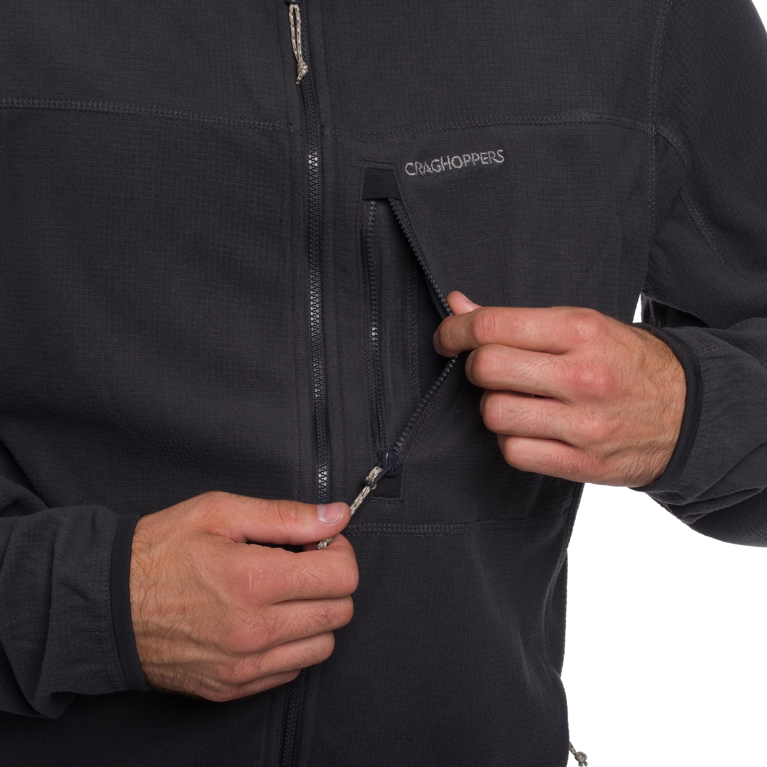 Craghoppers NosiLife Spry Jacket polár pulóver - Black Pepper