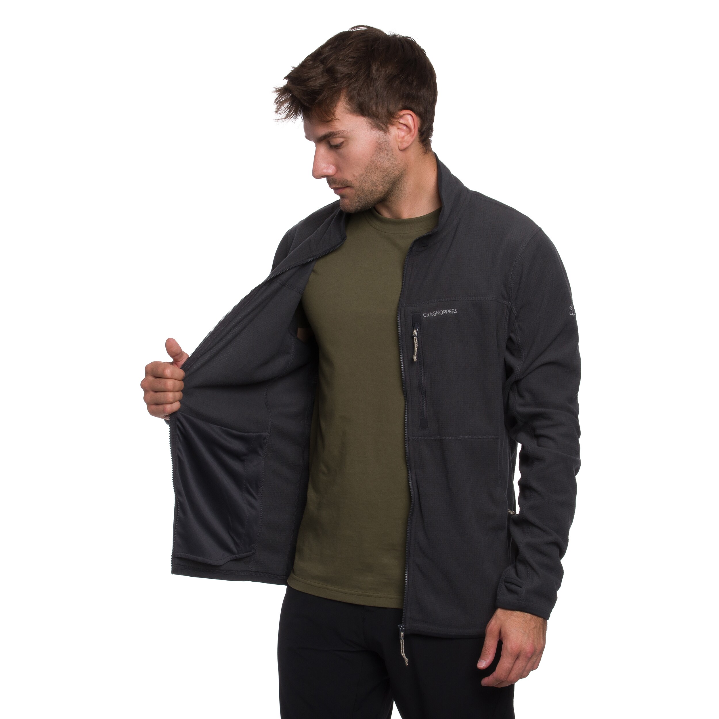 Craghoppers NosiLife Spry Jacket polár pulóver - Black Pepper