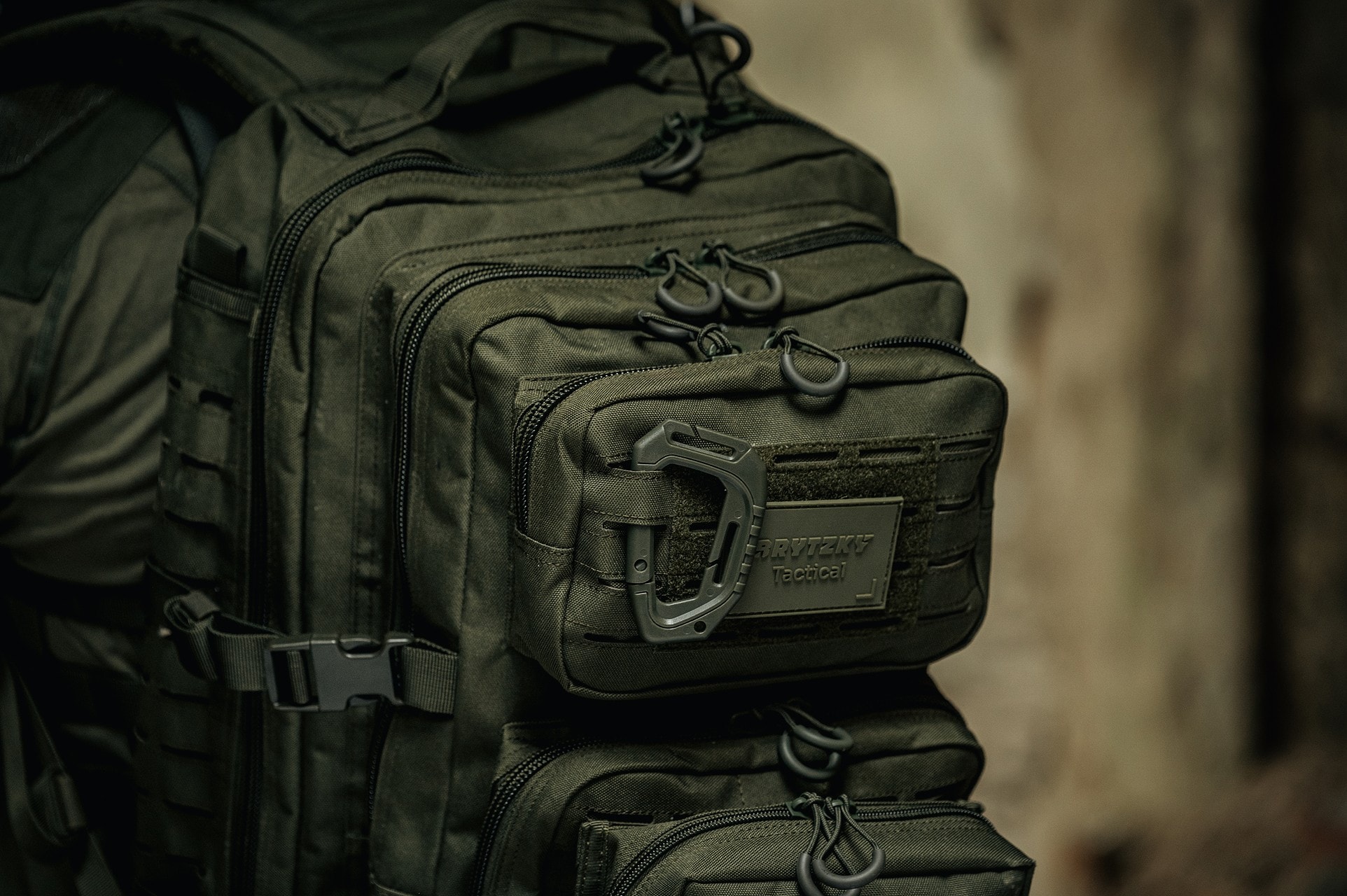 Brytzky Tactical Polygon Large Laser Cut hátizsák  36 l - Olive