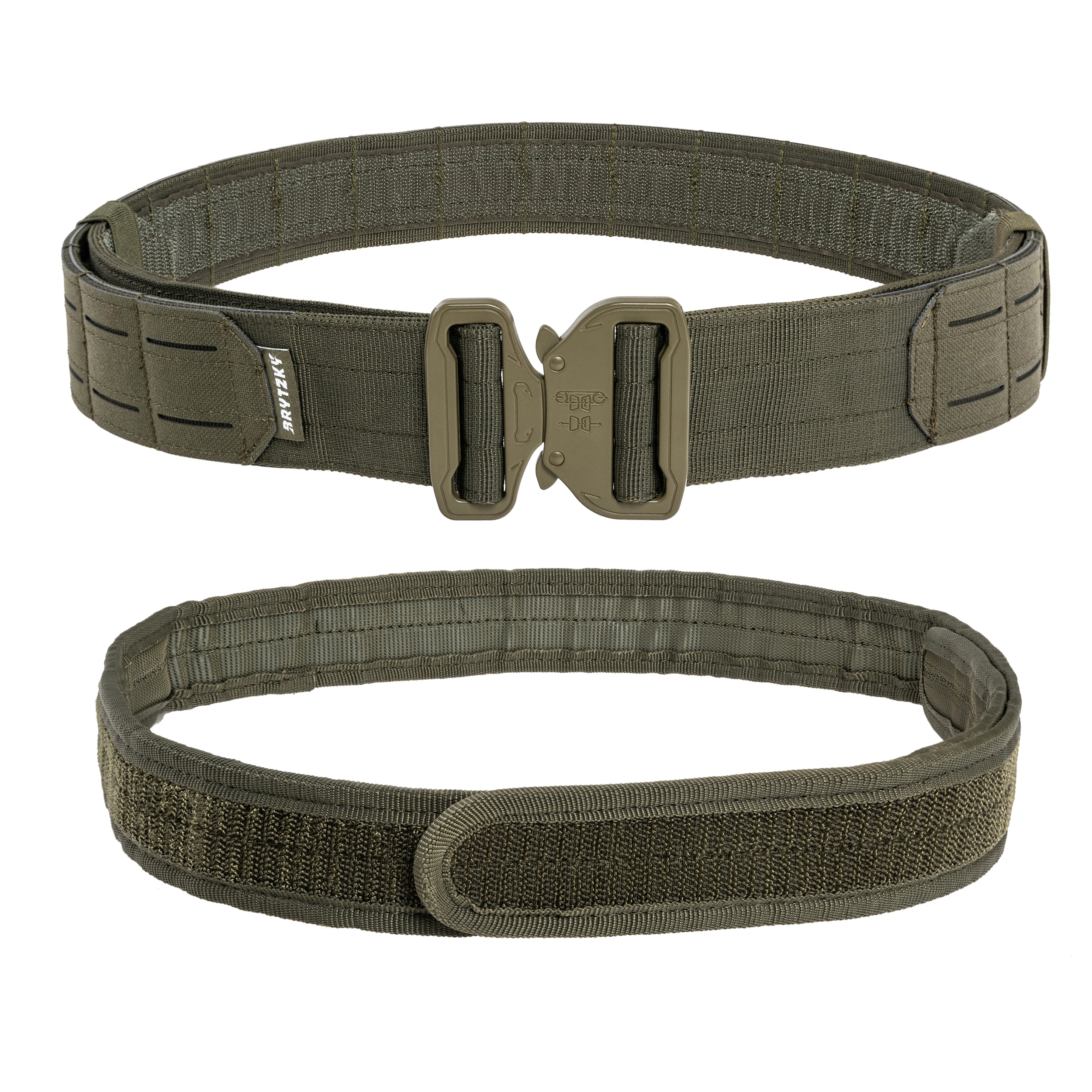 Brytzky Tactical MOLLE Laser Cut taktikai öv belső övvel - Olive