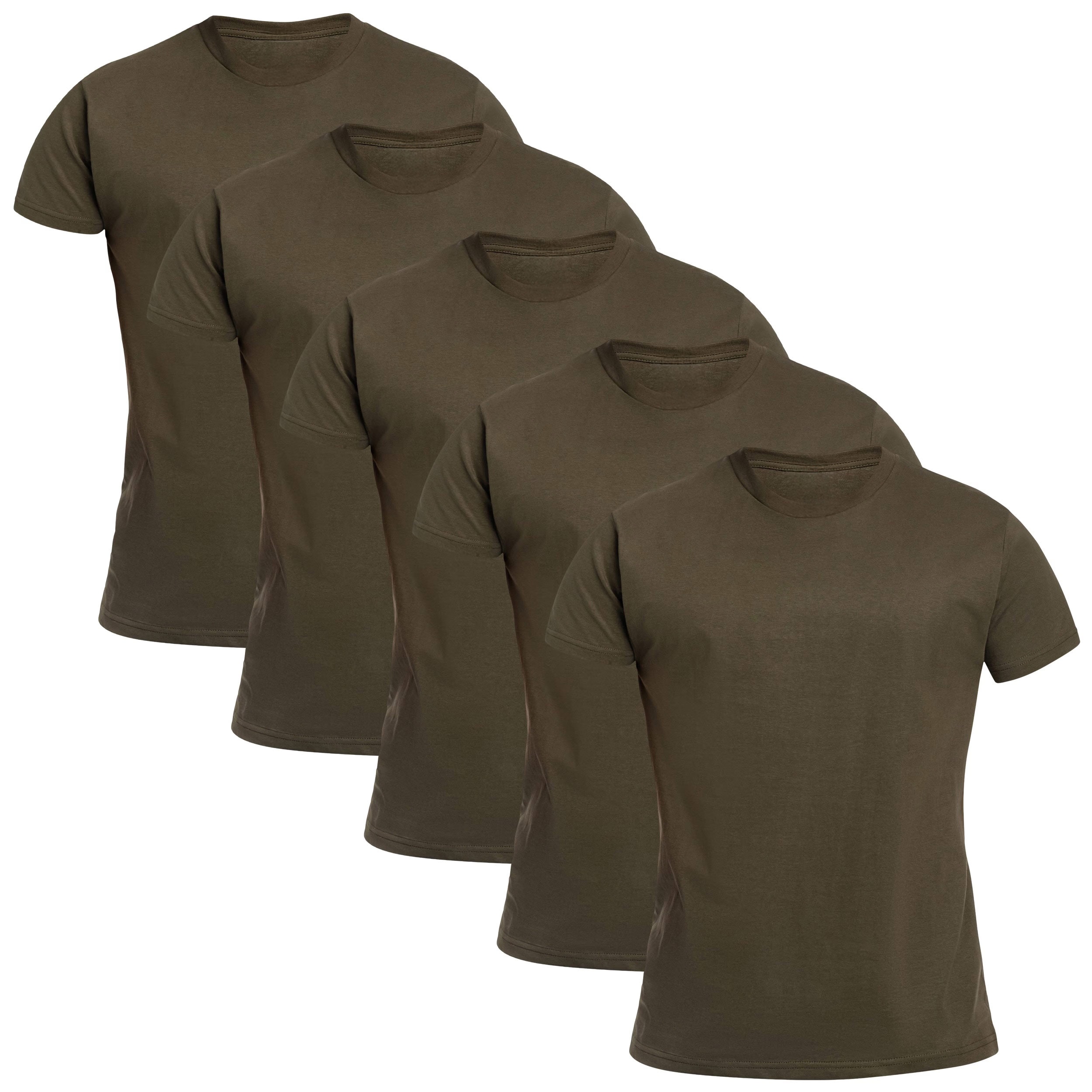 T-shirt katonai póló - Forest Green - 5 db