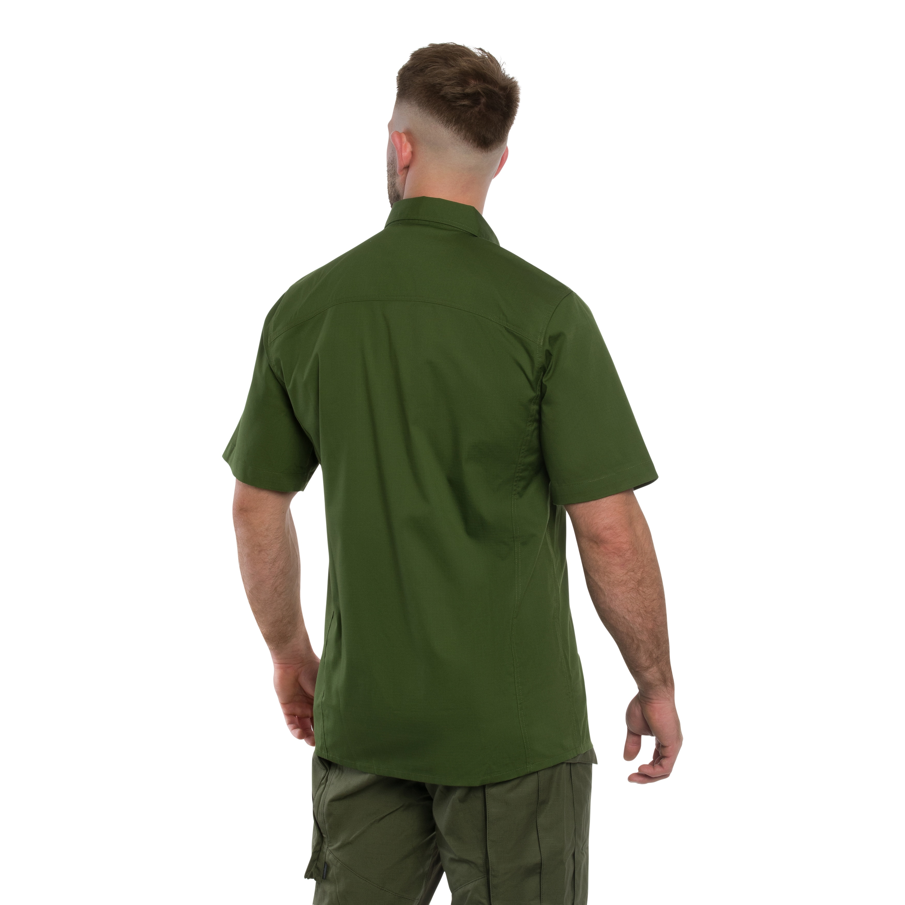 Helikon Defender Mk2 PolyCotton Ripstop Short Sleeve ing - Pine Green