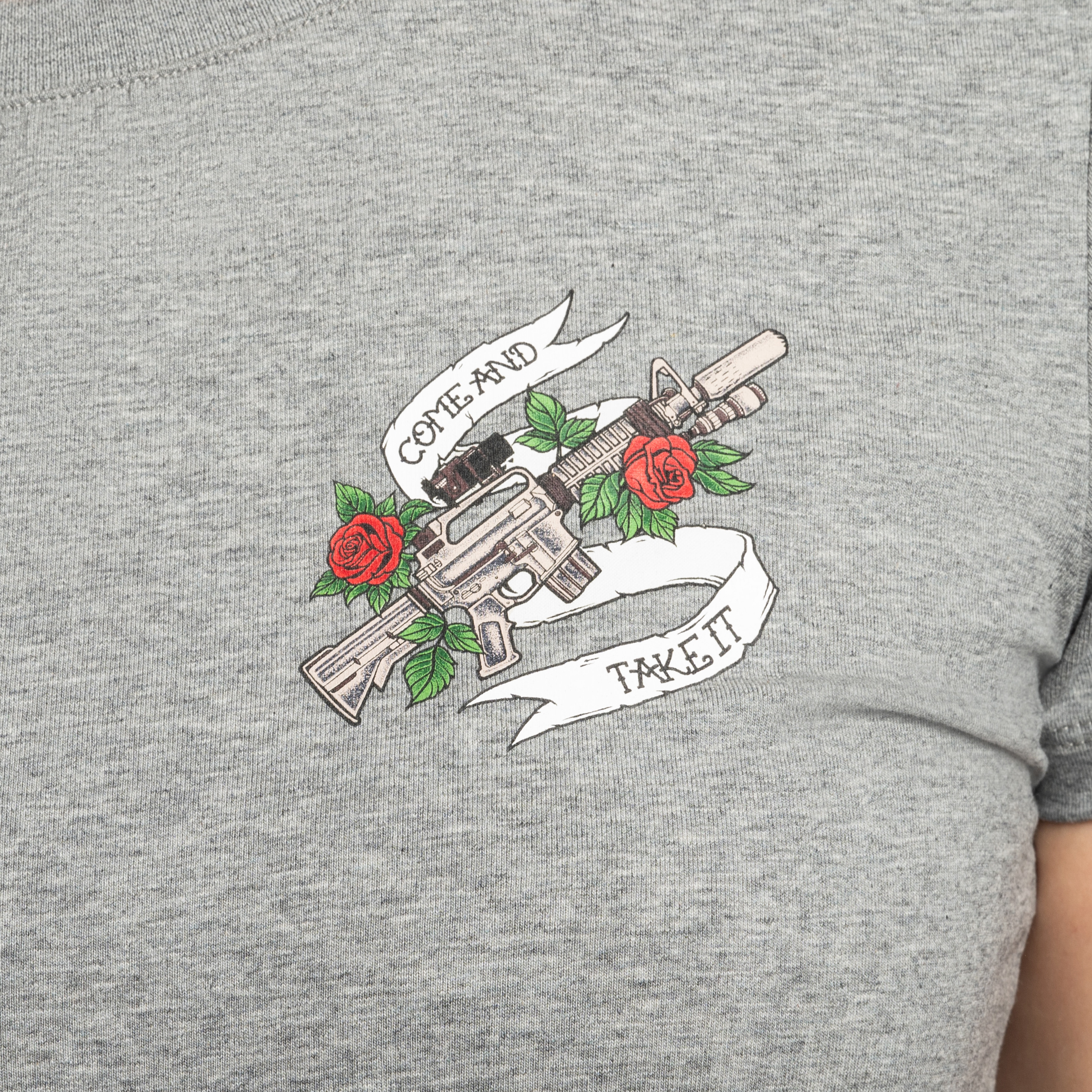 Helikon Come And Take It Slim T-shirt női póló - Mid Grey Melange