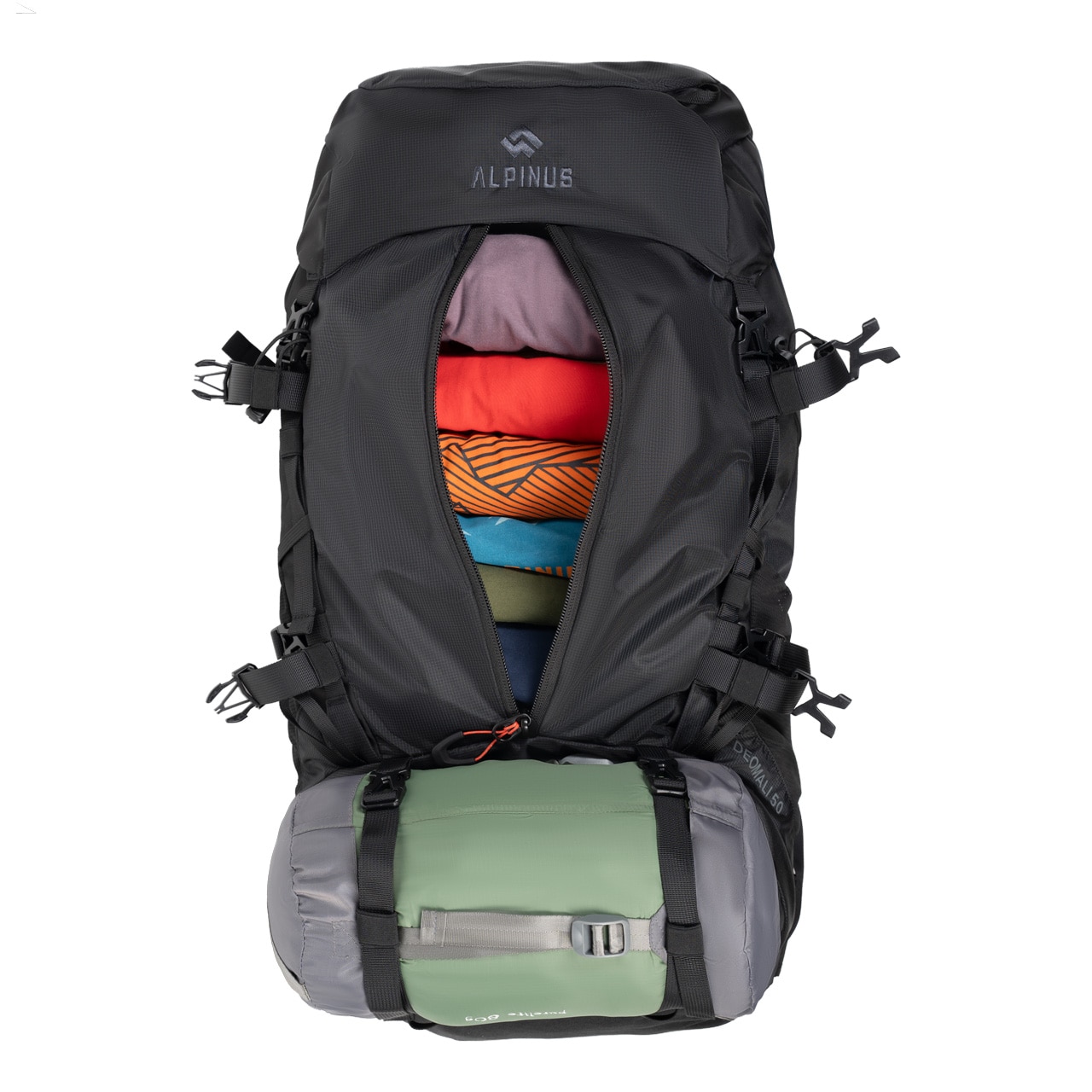 Alpinus Deomali hátizsák 50 L - Fekete