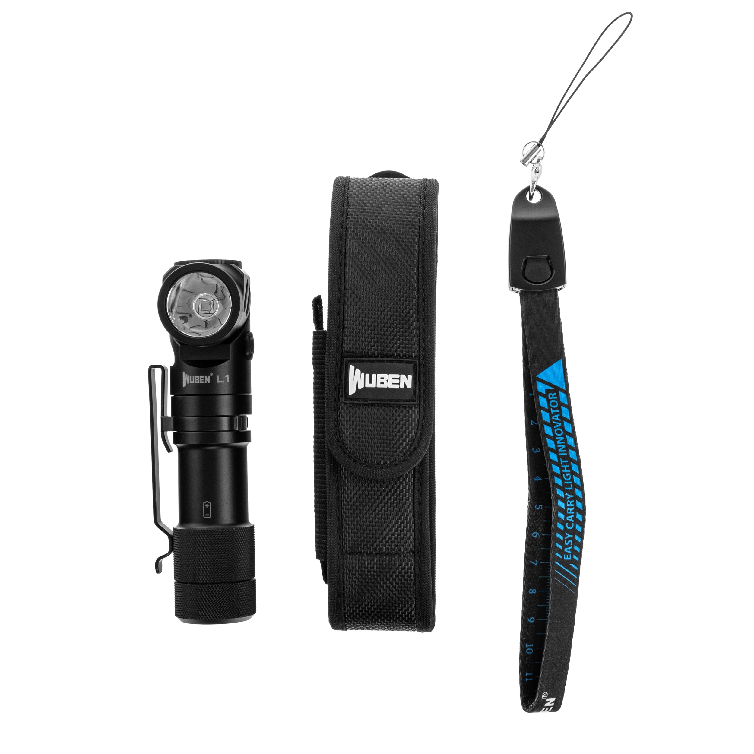 Wuben L1 Black zseblámpa powerbank funkcióval 2000 lumen