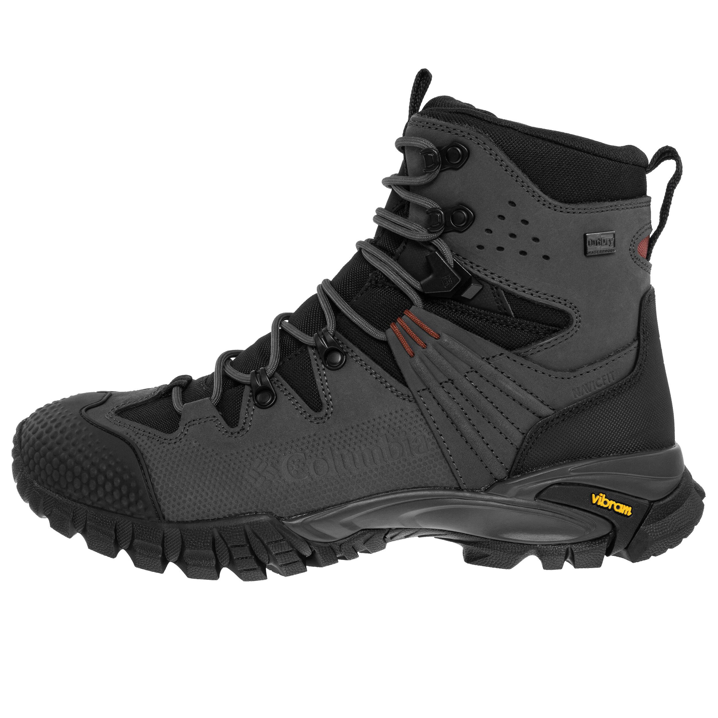 Columbia GeoTerra OutDry Leather bakancs - Black/Spice