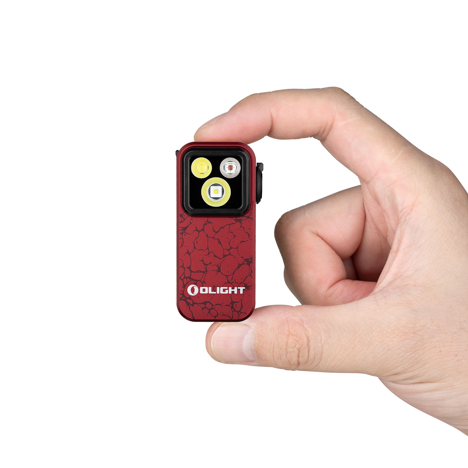 Olight Oclip Pro újratölthető zseblámpa Molten Lava - 500 lumen