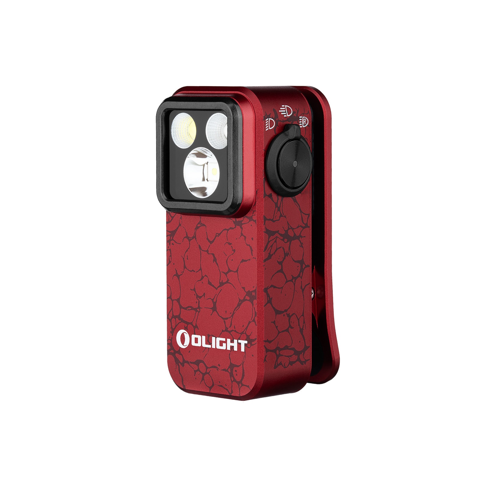 Olight Oclip Pro újratölthető zseblámpa Molten Lava - 500 lumen