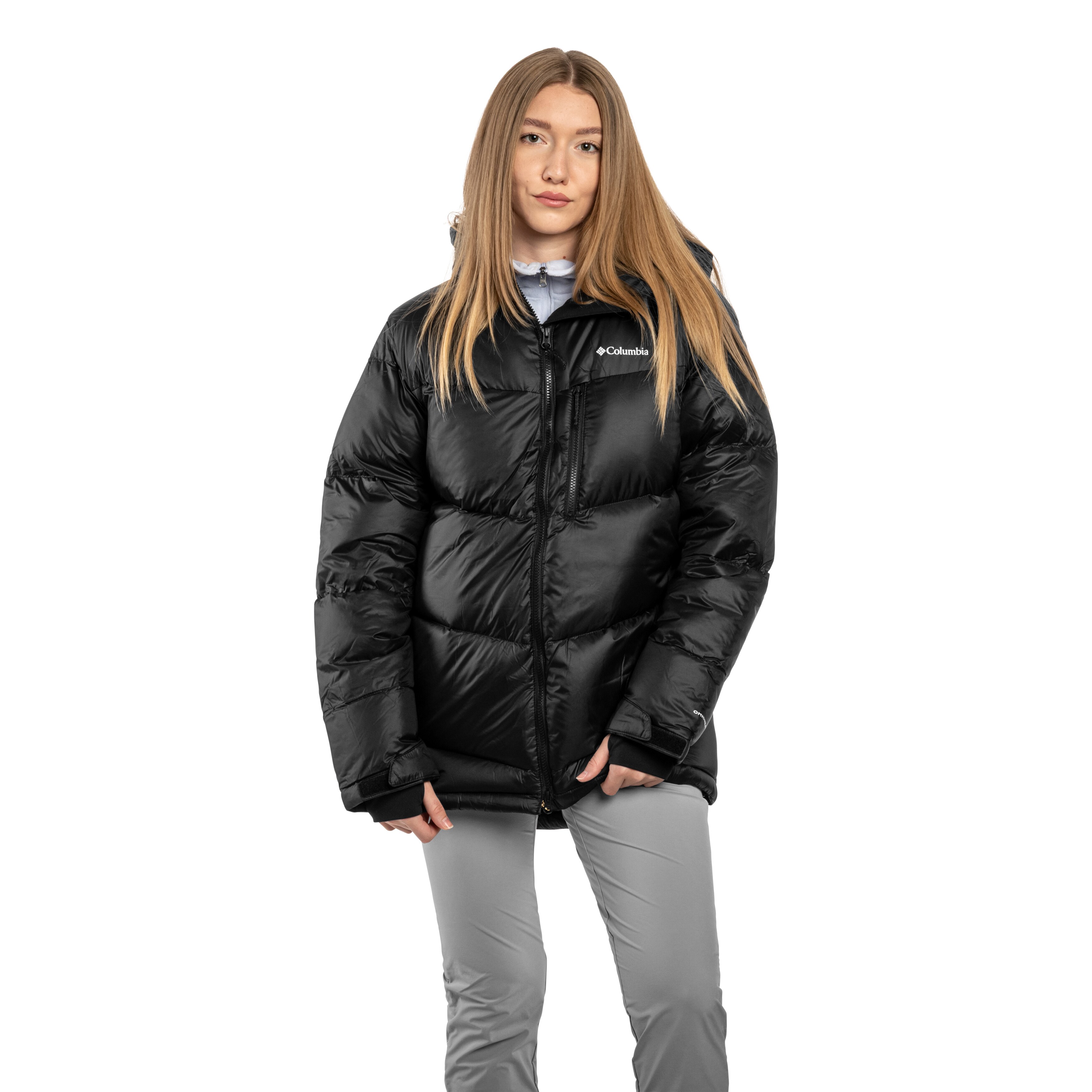 Columbia Cloudview Down Hooded Jacket női kabát - Black
