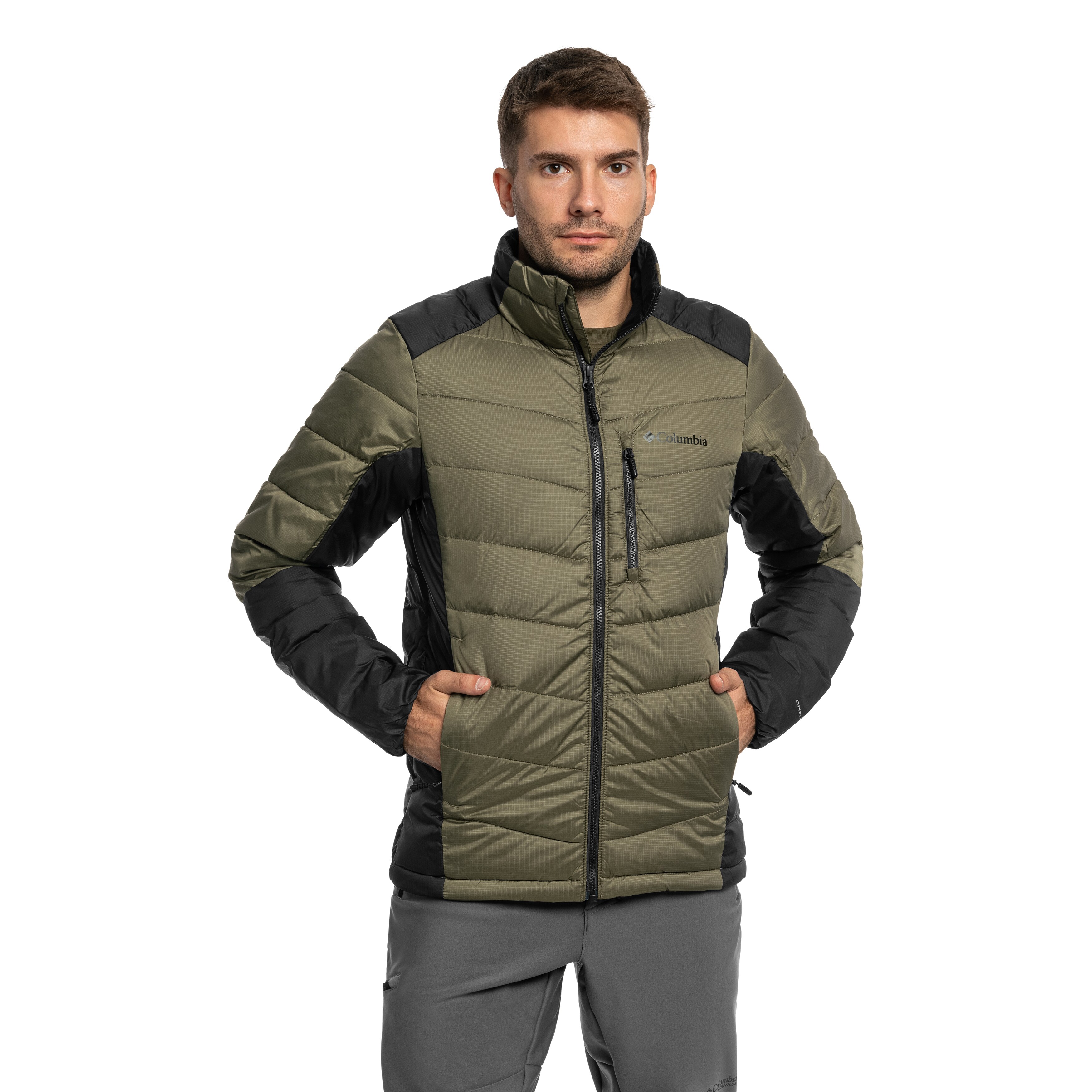 Columbia Labyrinth Loop II Insulated kabát - Stone Green/Shark