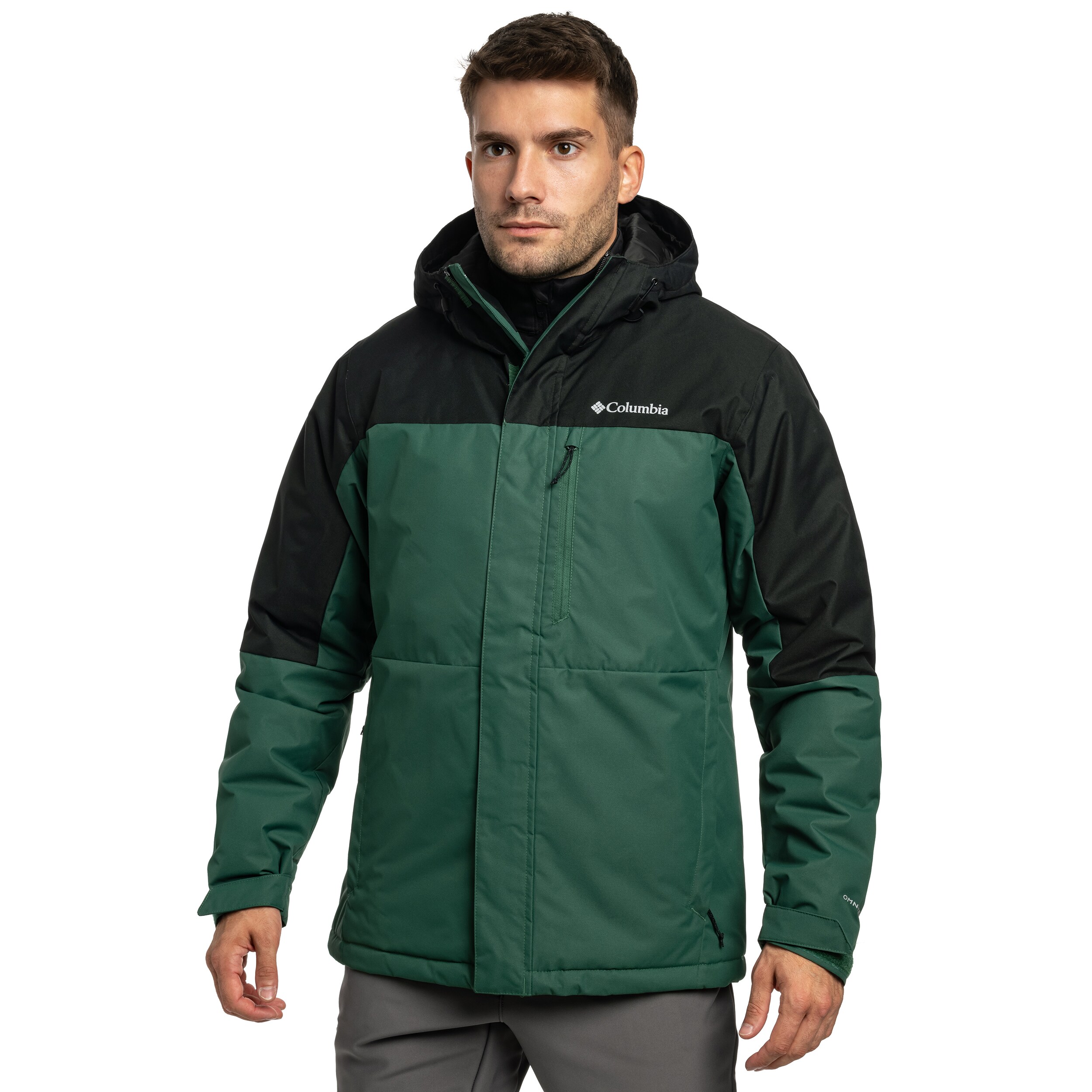 Columbia Hikebound II Insulated Waterproof Jacket kabát - Rain Forest/Black