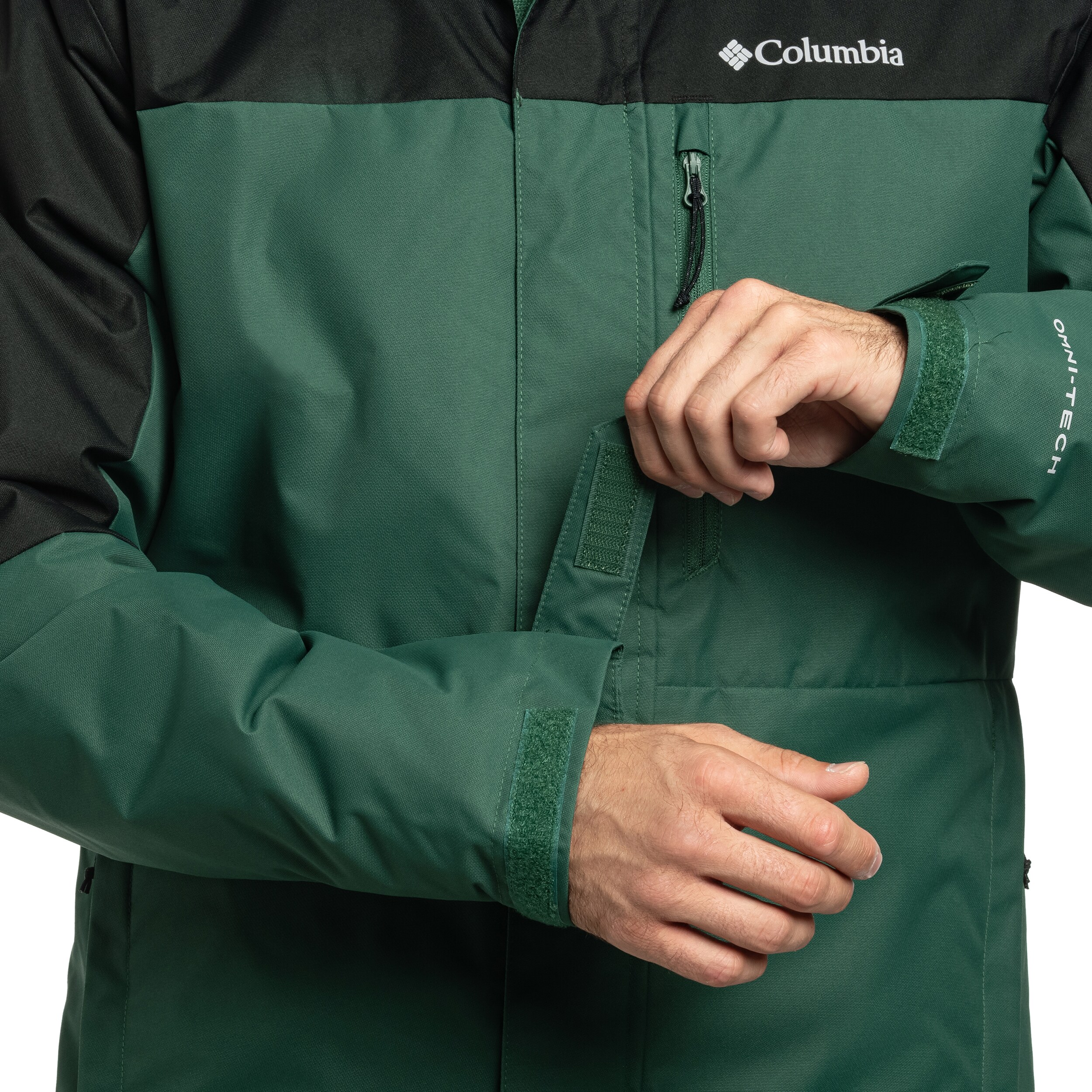 Columbia Hikebound II Insulated Waterproof Jacket kabát - Rain Forest/Black
